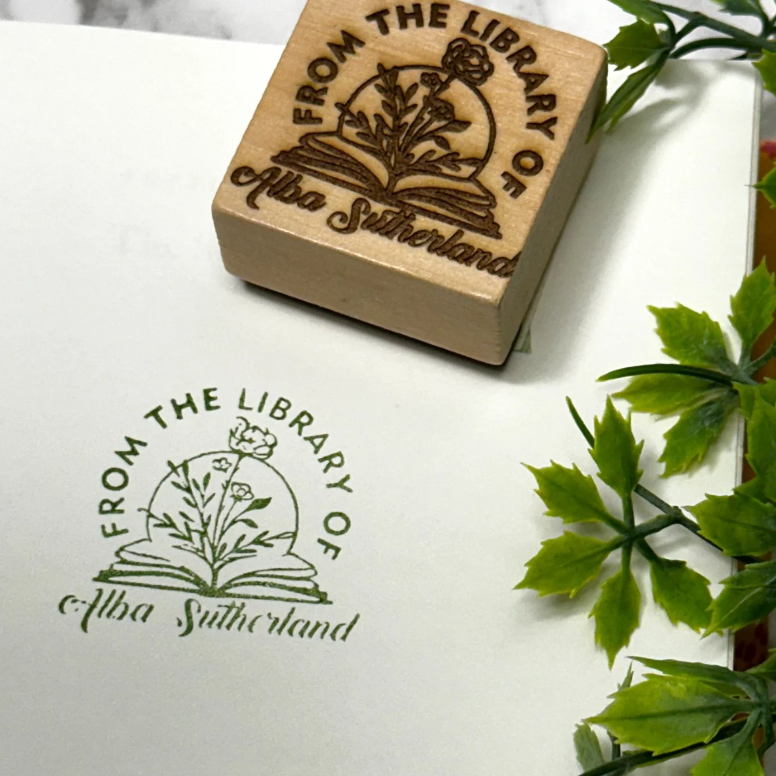 Personalized "From the Classroom/Library Of" Stamp