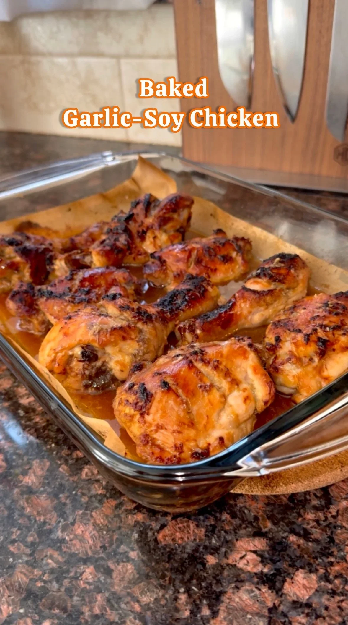 Garlic Soy Baked Chicken