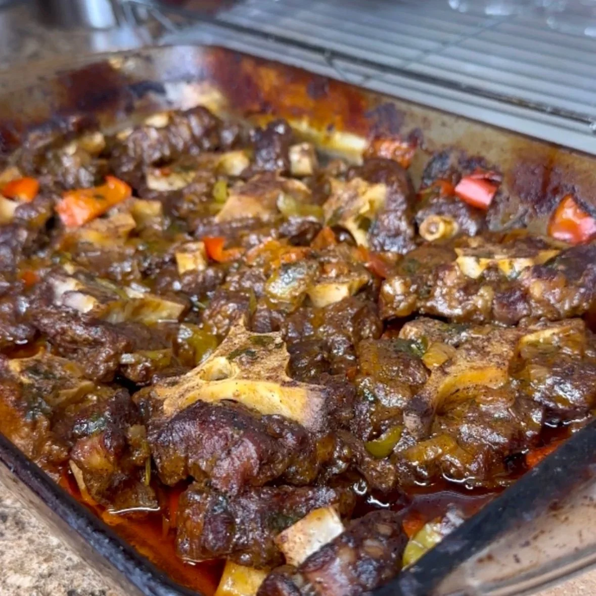 Baked oxtails dominican style