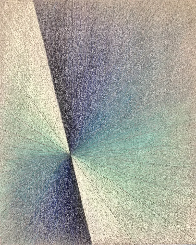 Aurora, 2022
Color pencil and graphite on paper, 8 x 10 inches