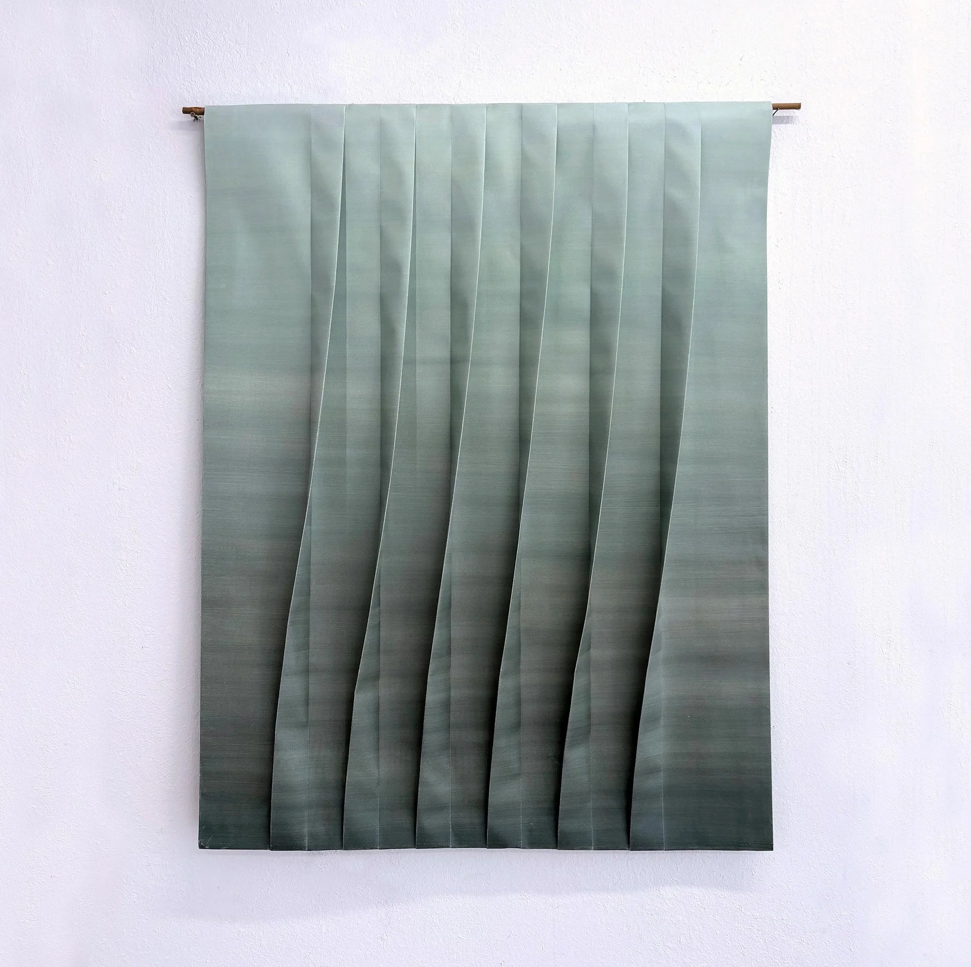 Seseragi, 2025
Oil on canvas, folded, 41 x 31.5 x 3 inches