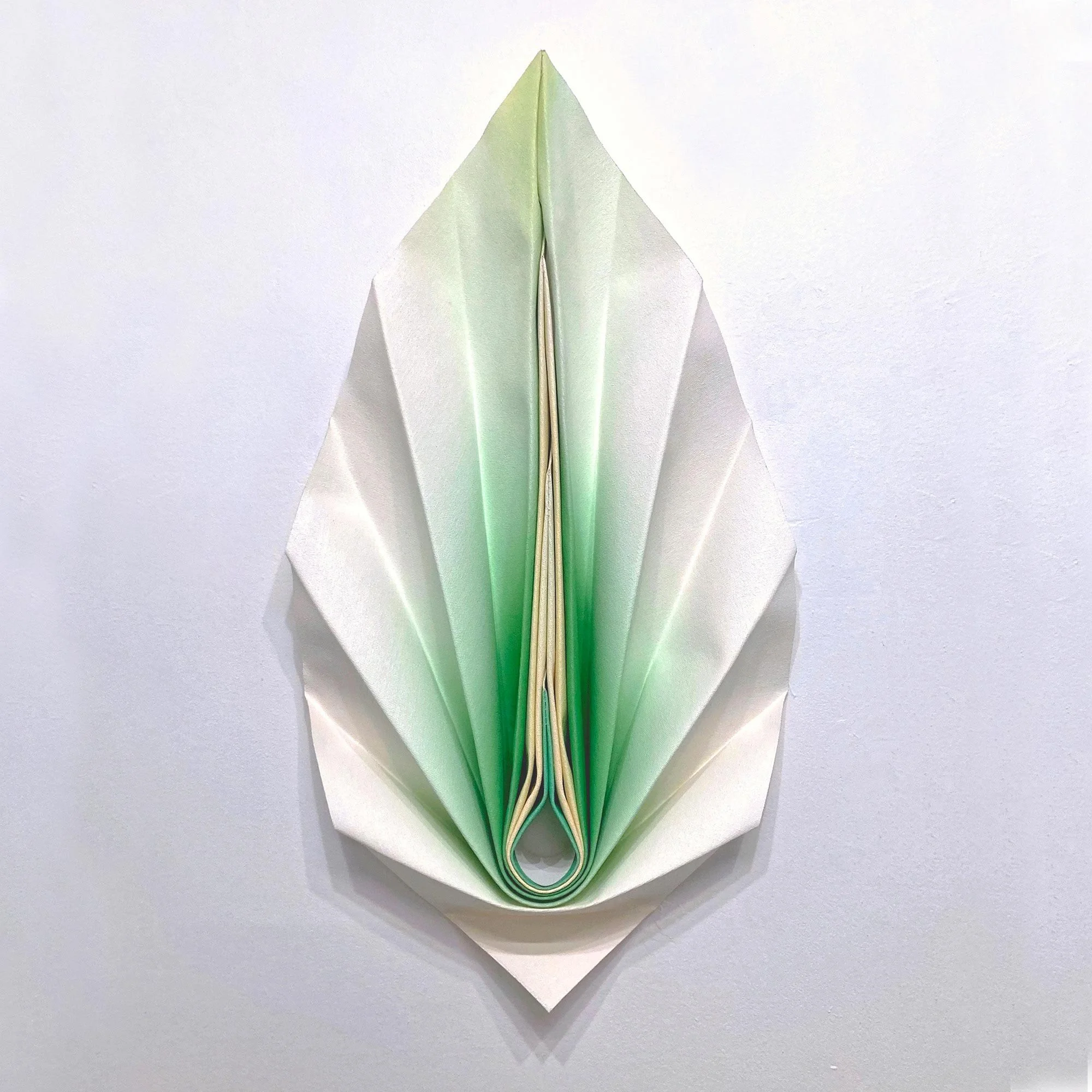 Sensation (Peace Lily), 2024
Oil on canvas, folded, 26 x 15 x 4 inches