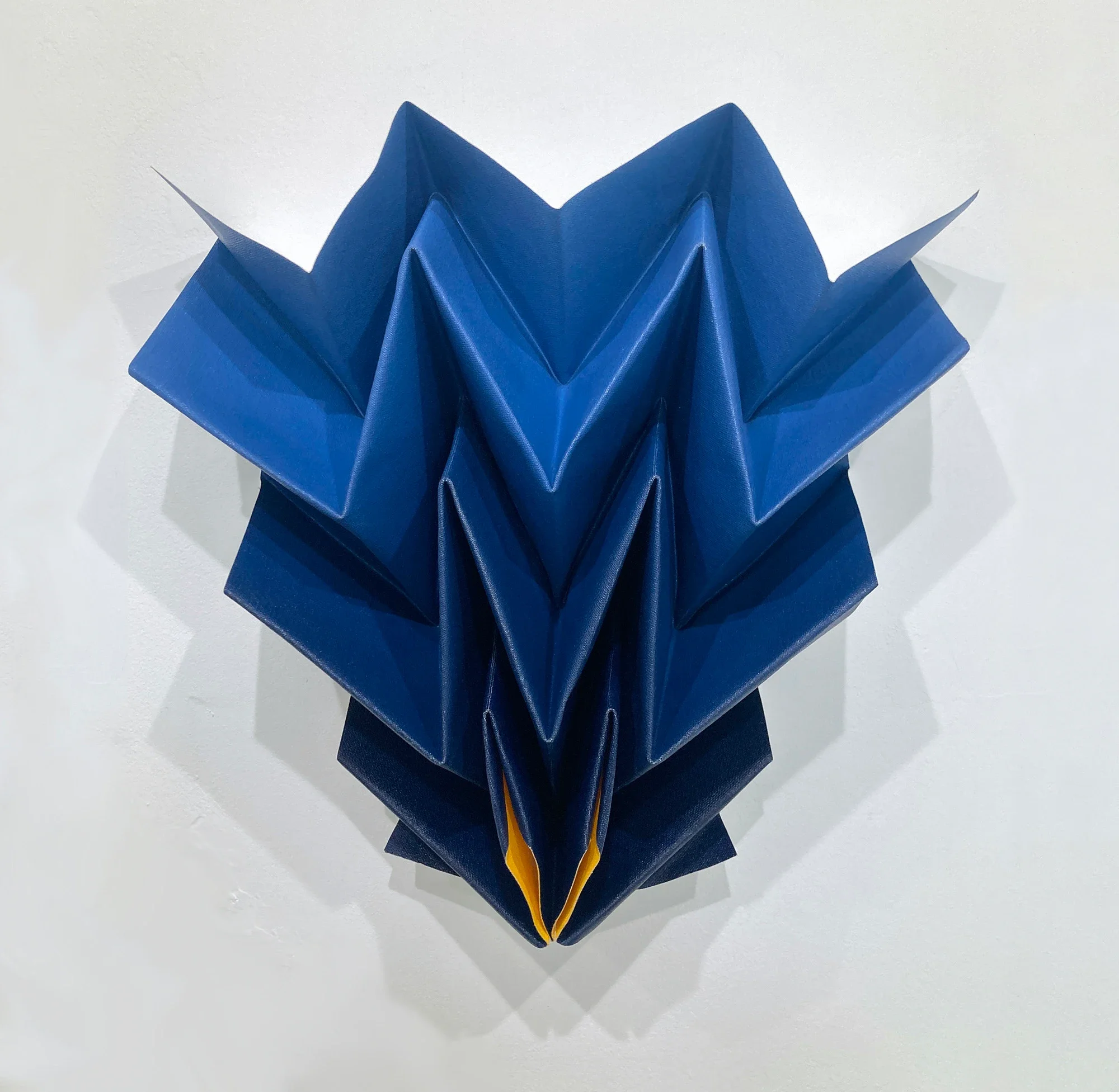 Blue Diamond (Dutch Blue Iris), 2023
Oil on paper, folded, 20 x 18 x 4.5 inches