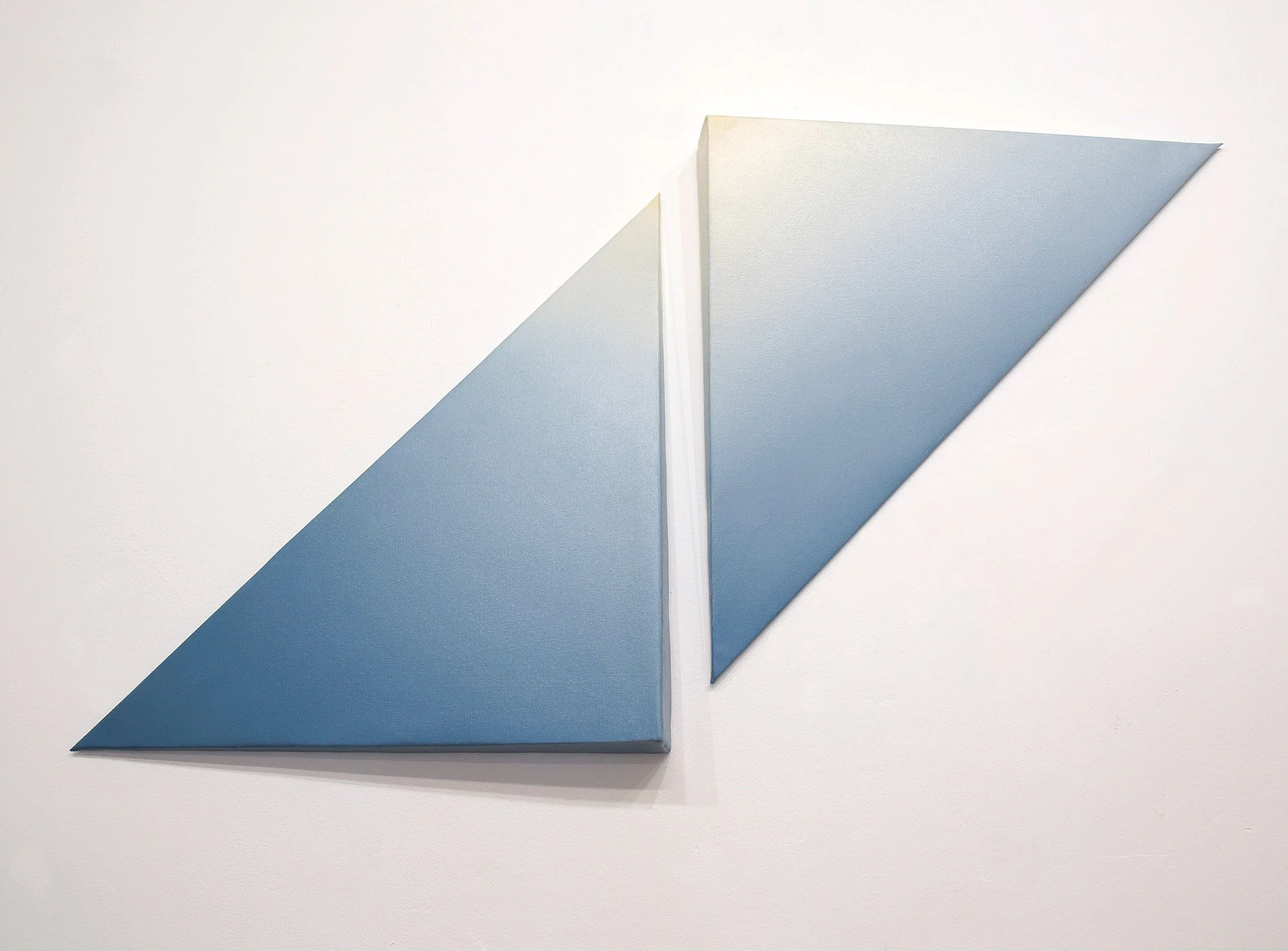 Daybreak, 2019
Oil on canvas on shaped panels, 37 x 20 x 2.5 inches