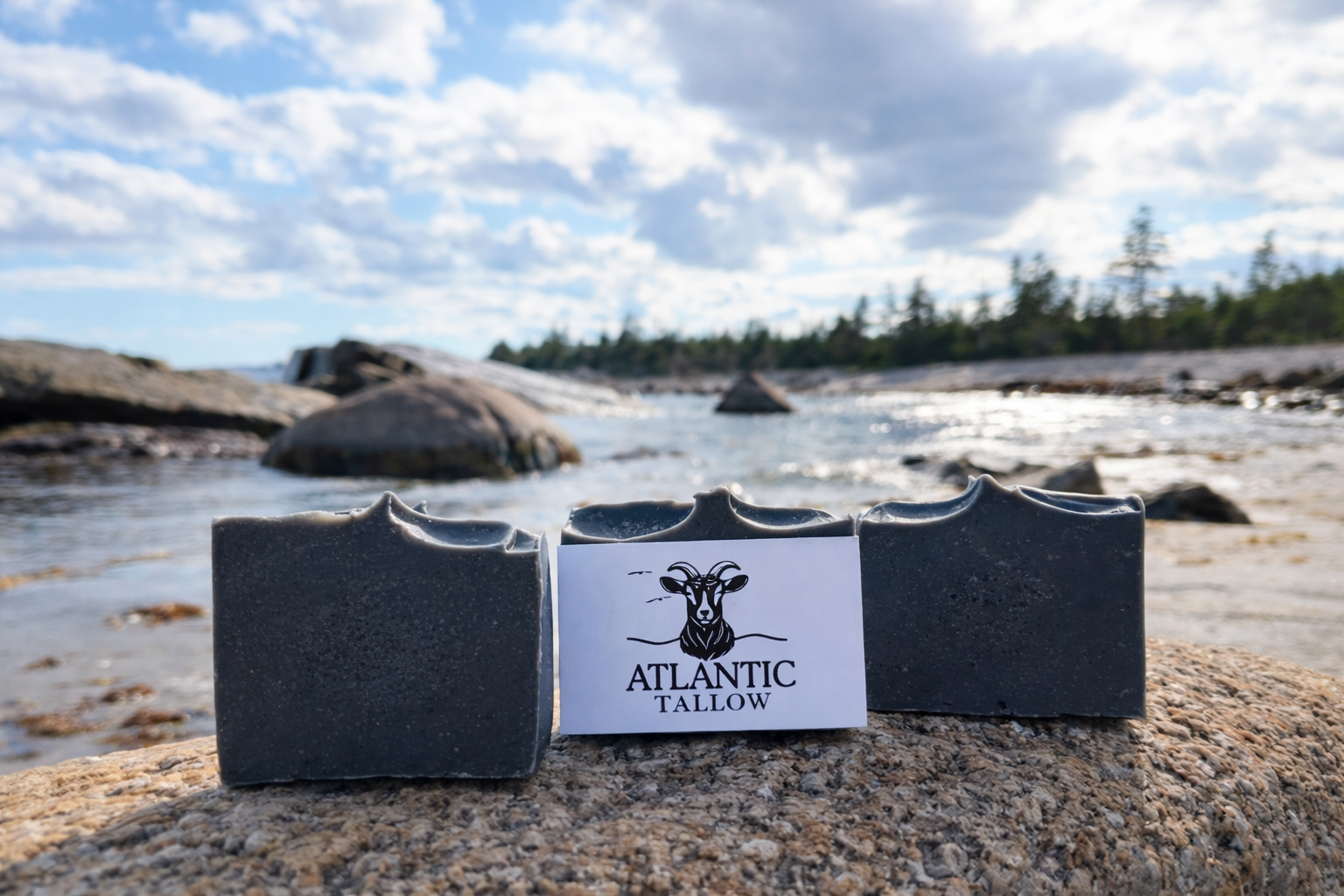 Blue Activated Charcoal Goat Milk Soap