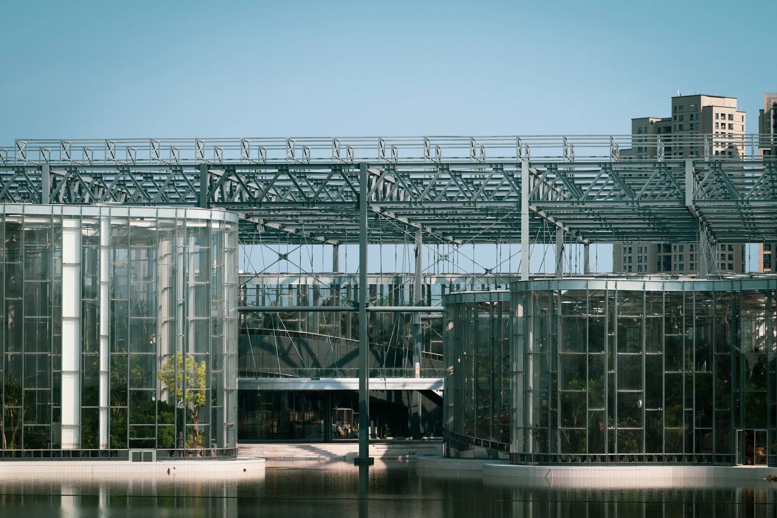 exterior of commercial greenhouse
