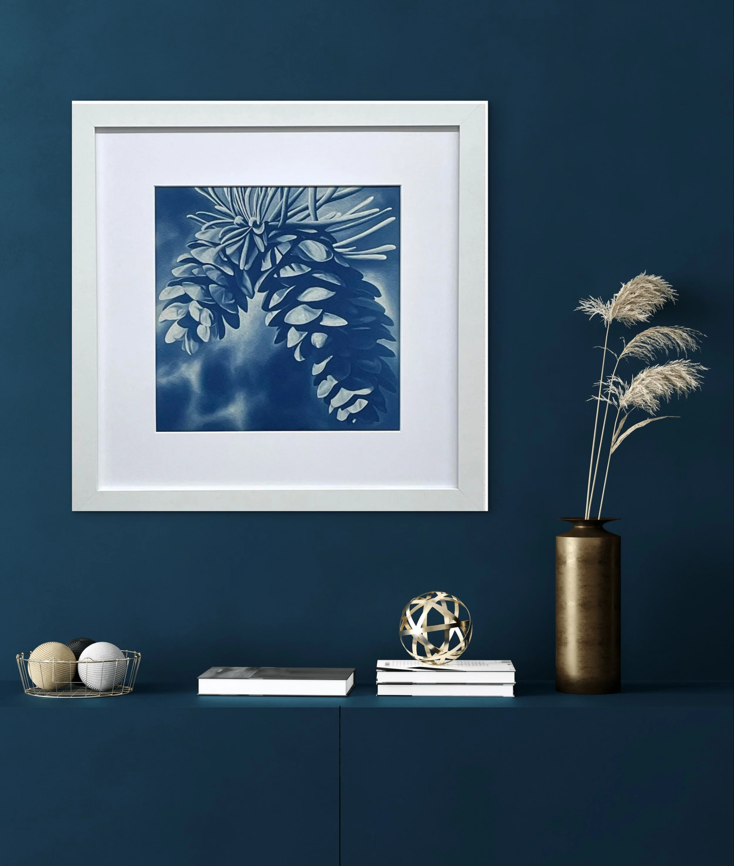 "Opportunity" Framed Cyanotype Print