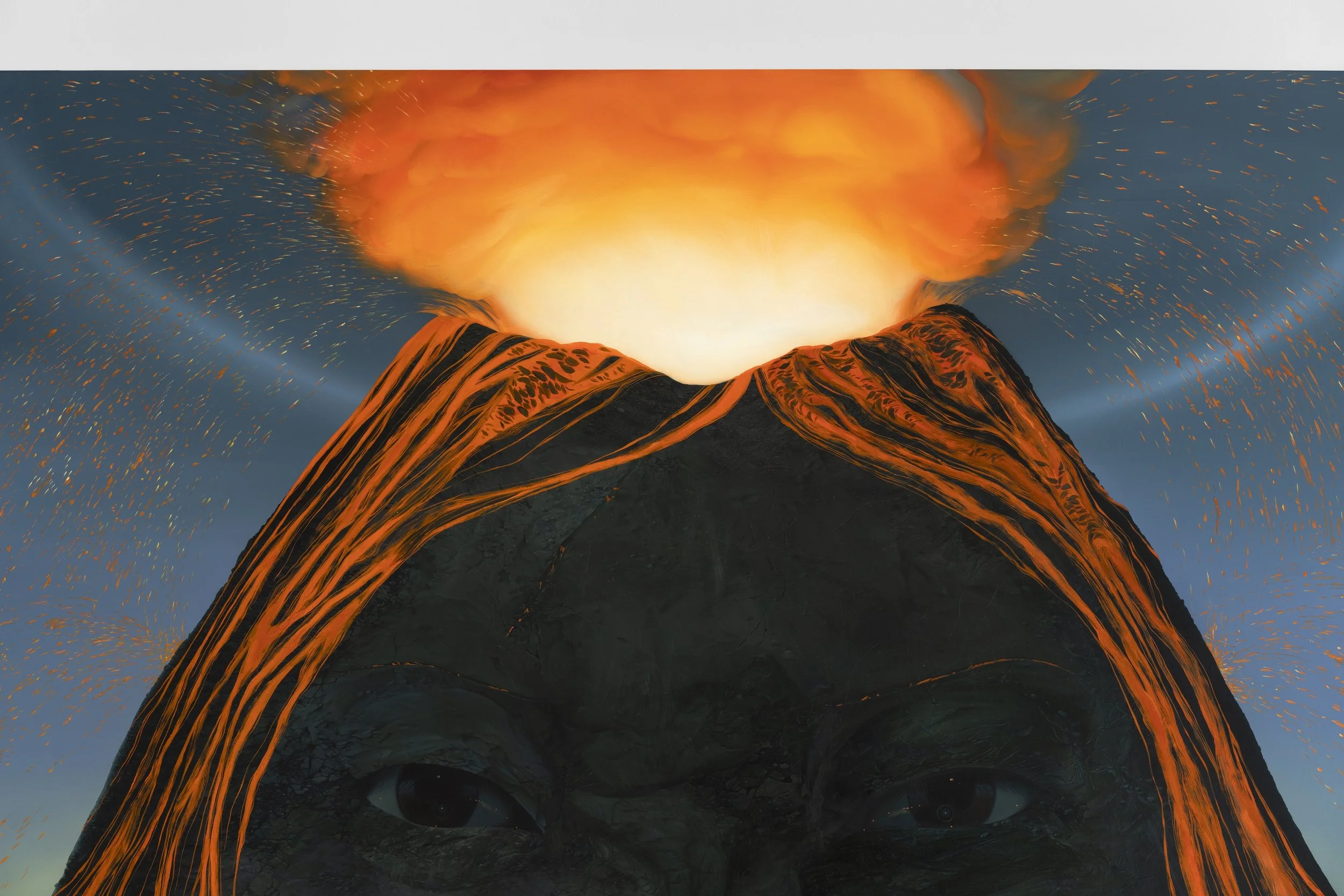 'Volcano'
Oil on linen, 96 x 72 inches, 2023.