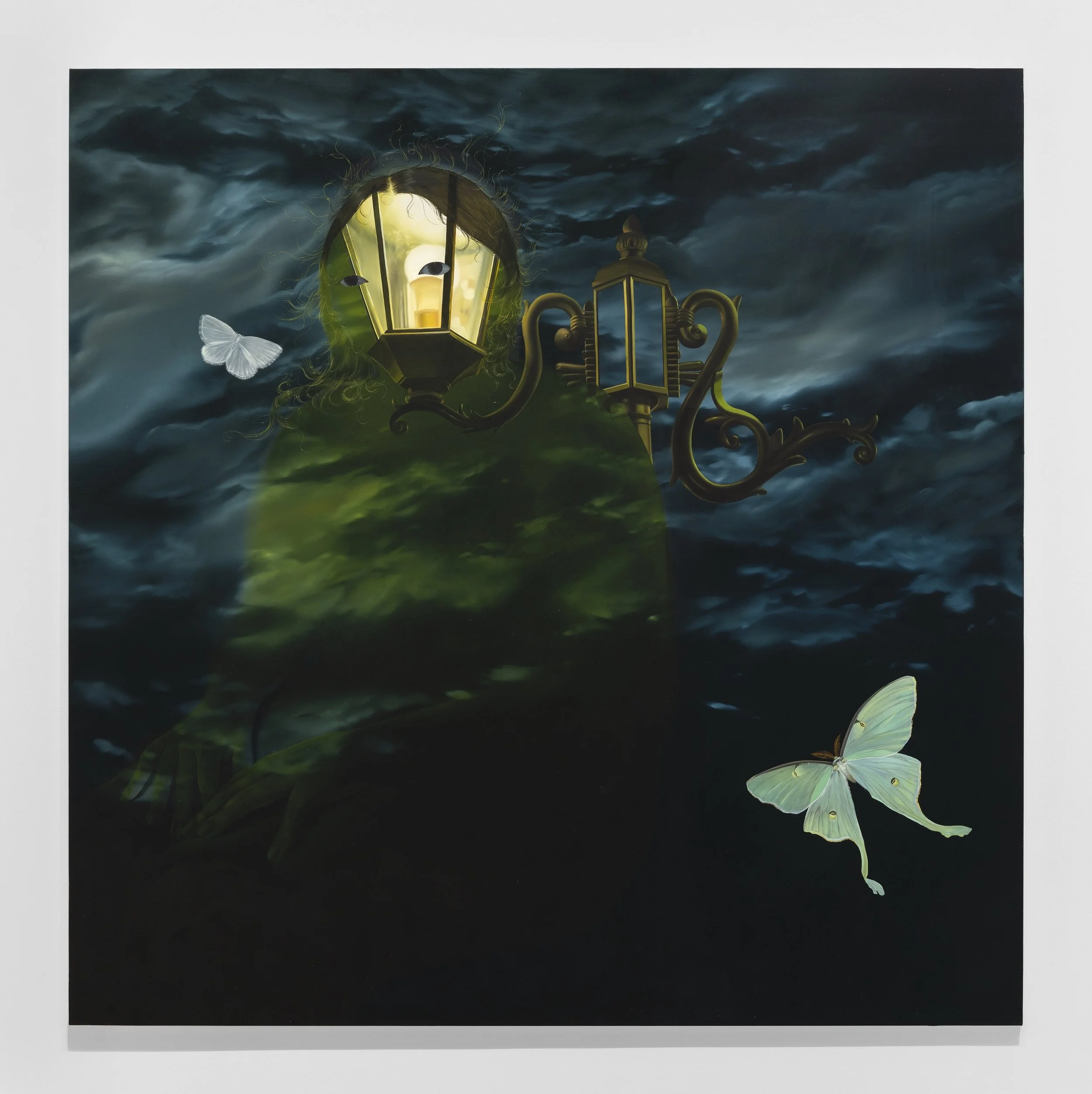 'Static'
Oil on linen, 72 x 72 inches, 2023.