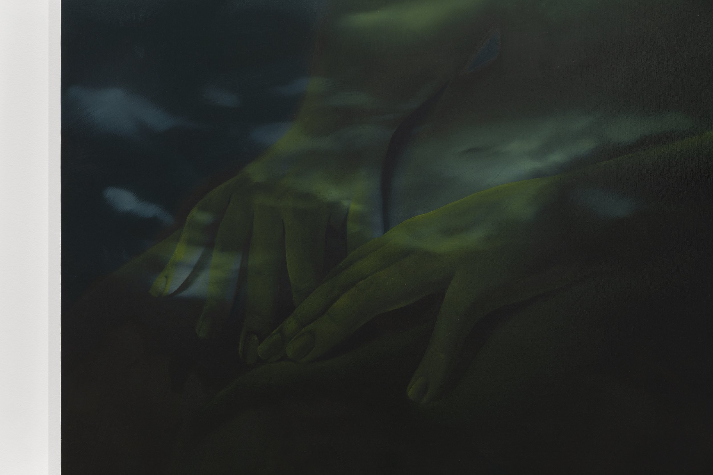 'Static'
Oil on linen, 72 x 72 inches, 2023.