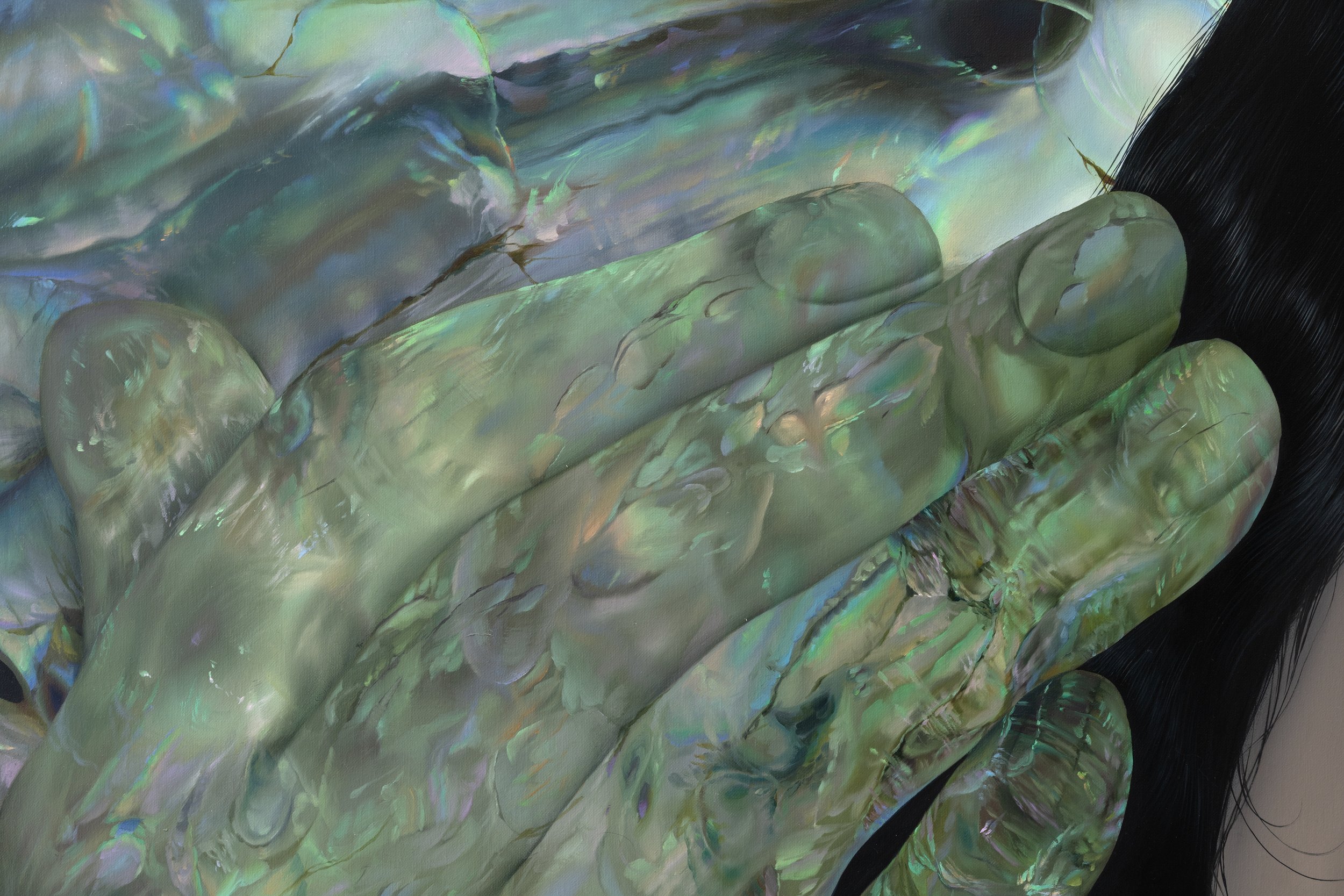 'Tell Me'
Oil on linen, 72 x 96 inches, 2023.