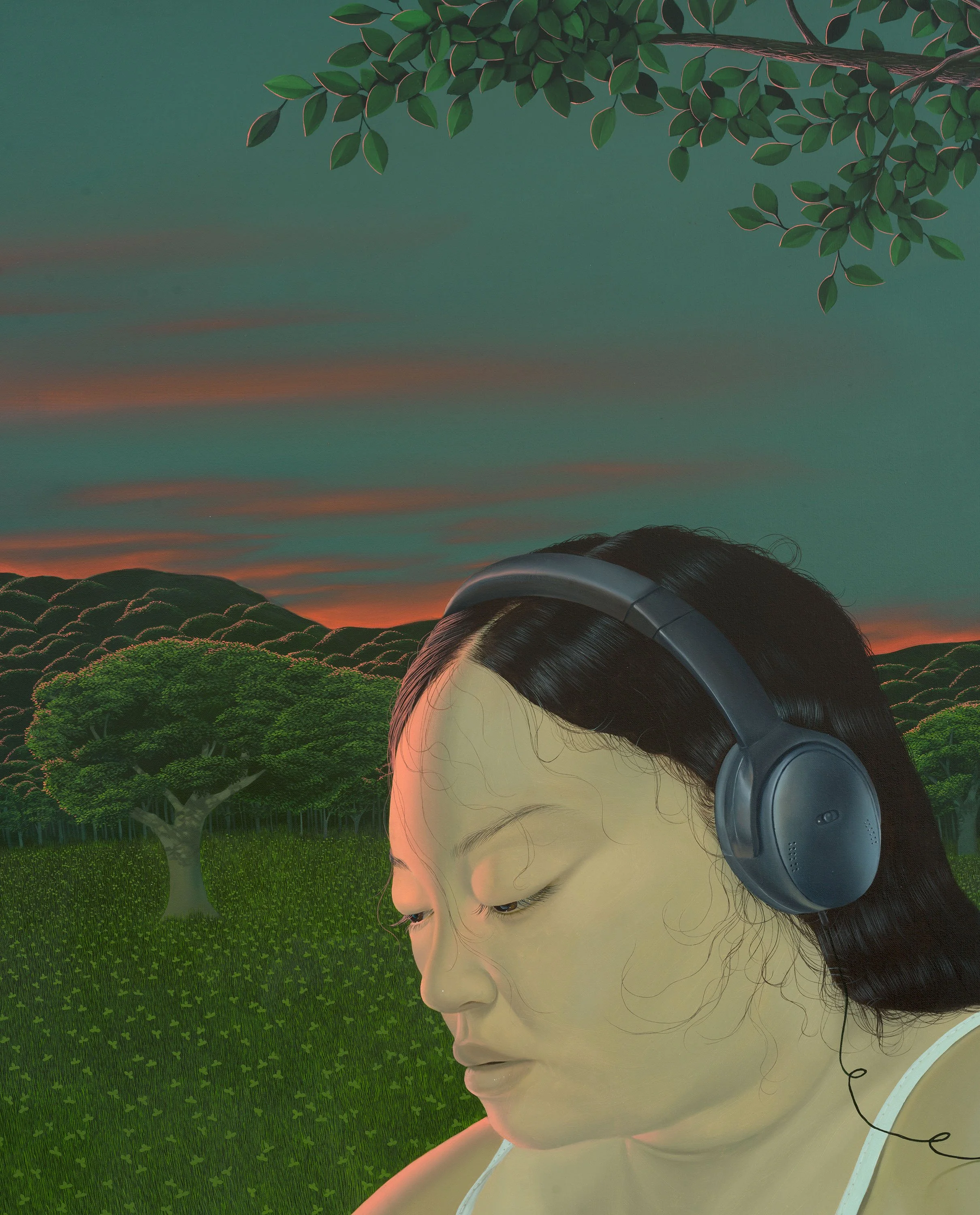 'It Was Still Far Away'
Oil on linen, 72 1/4 x 96 1/8 inches, 2024.