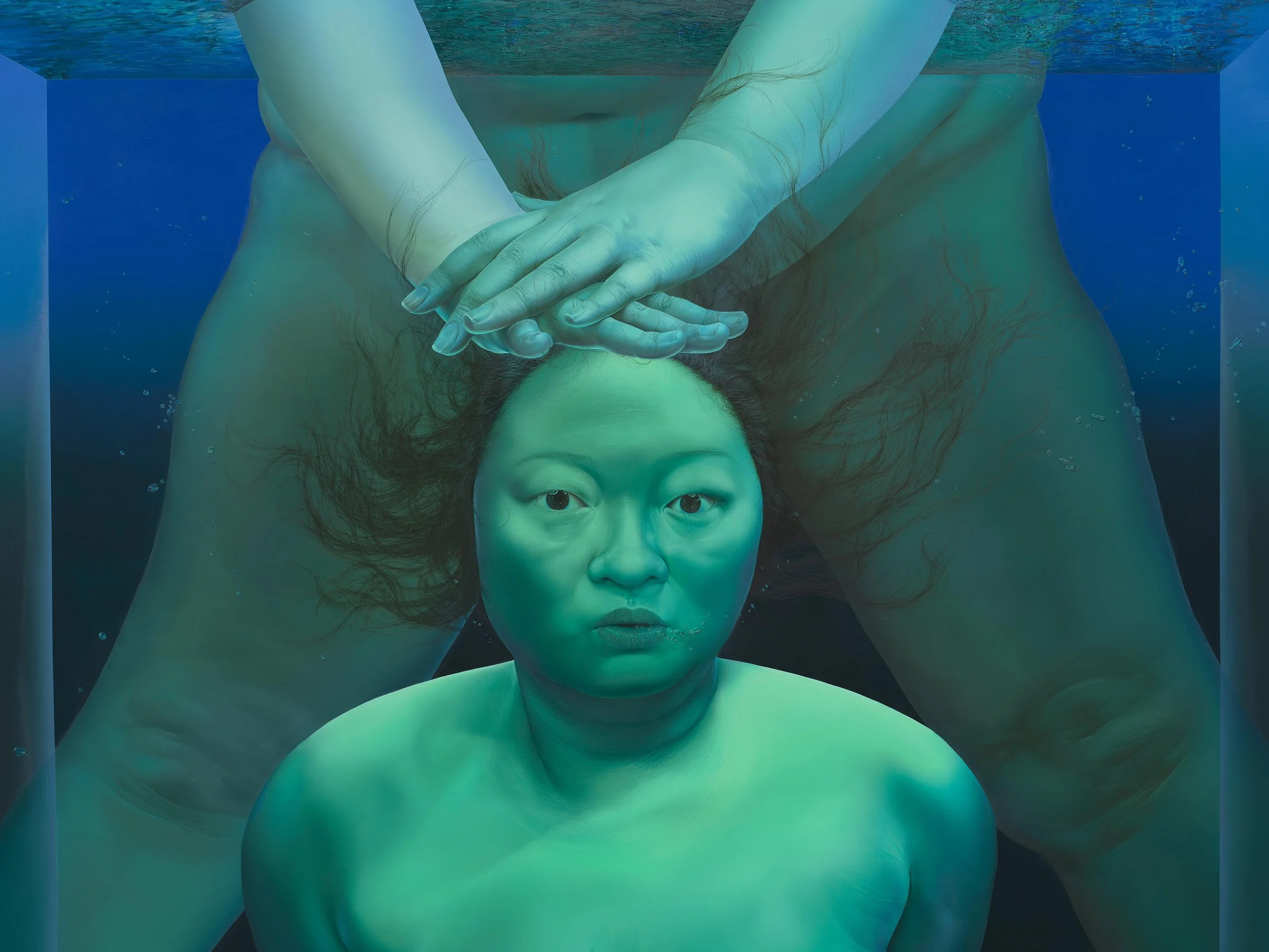 'Pruning'
Oil on linen, 84 x 72 1/4 inches, 2025. 