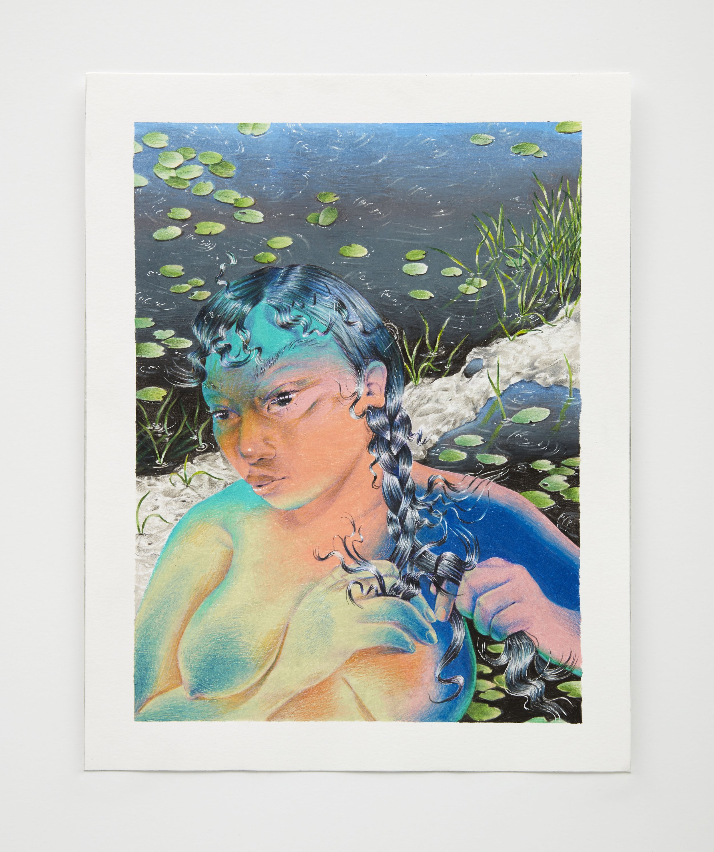 'Untitled'
Colored pencil on paper, 14 x 11 inches, 2020.