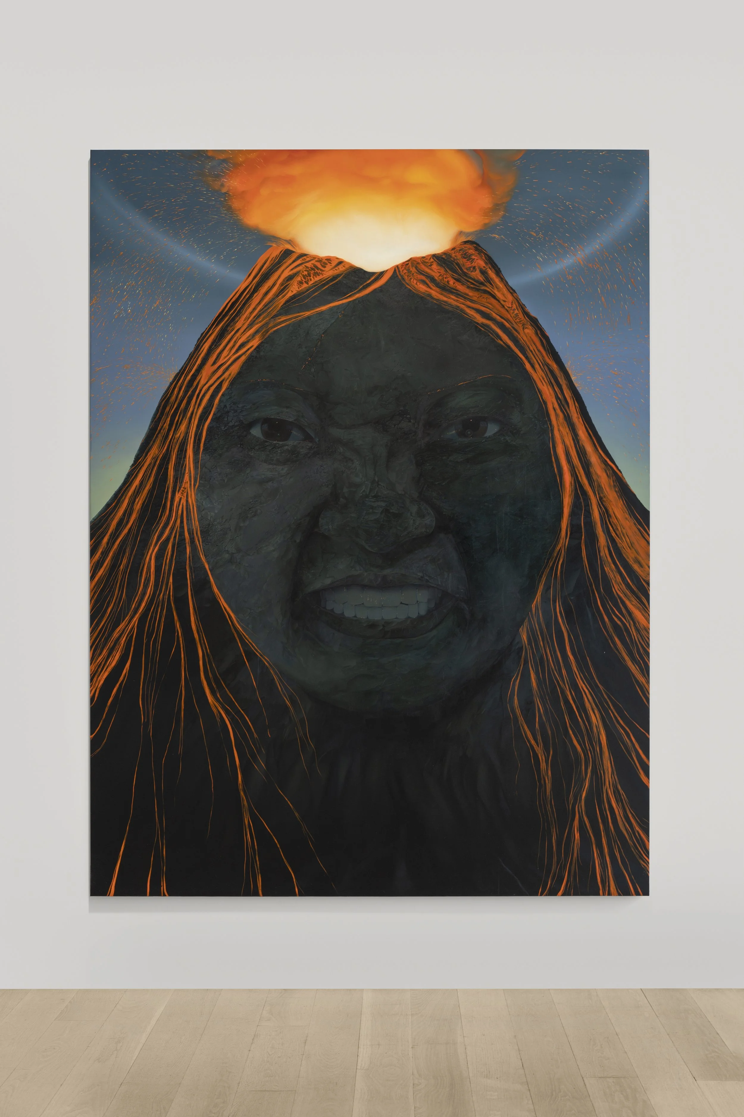 'Volcano'
Oil on linen, 96 x 72 inches, 2023.