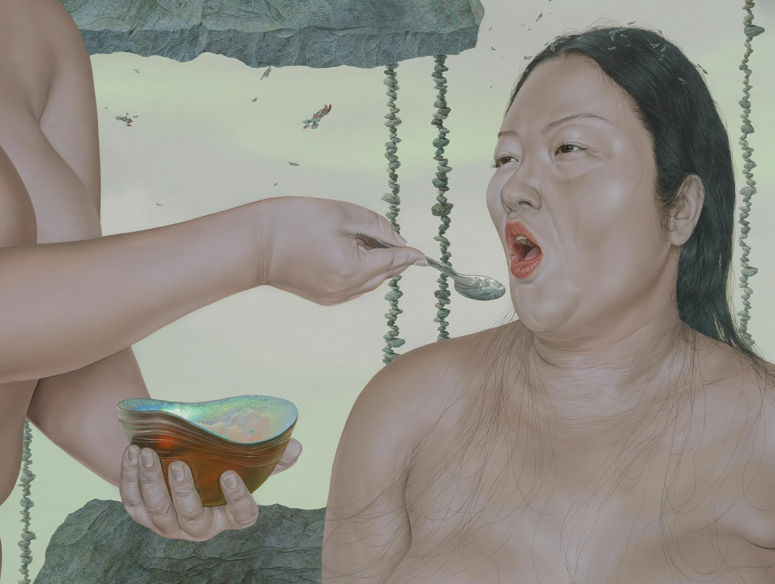 'Husbandry Heaven'
Oil on linen, 72 1/4 x 71 1/4 inches, 2025.