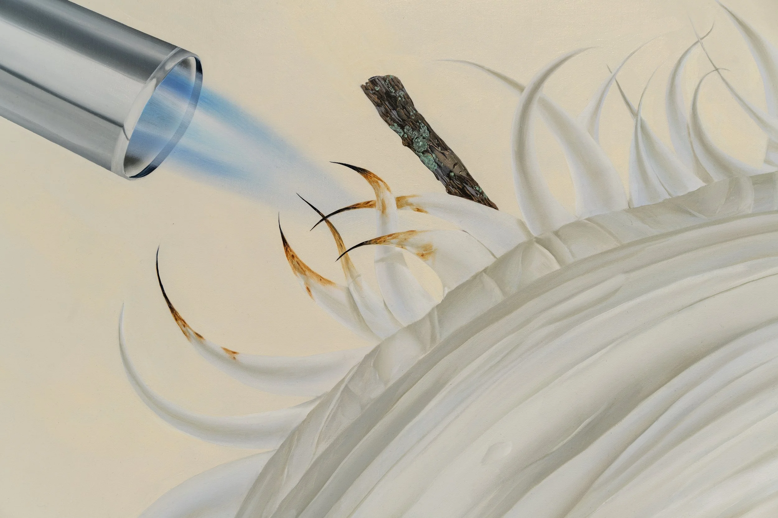 'Roast'
Oil on linen, 72 x 60 inches, 2023.