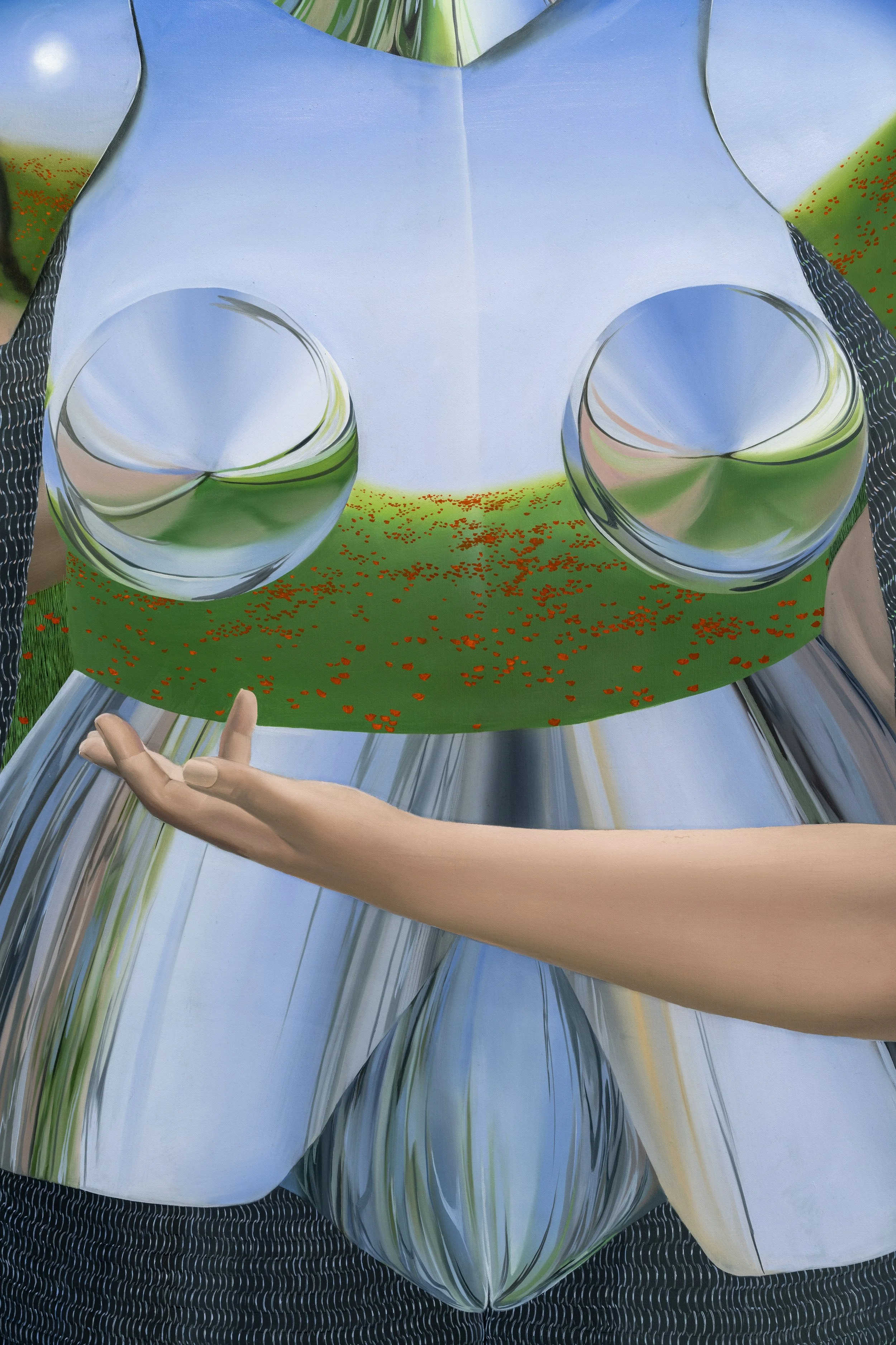 'The Knight'
Oil on linen, 72 x 78 inches, 2023.