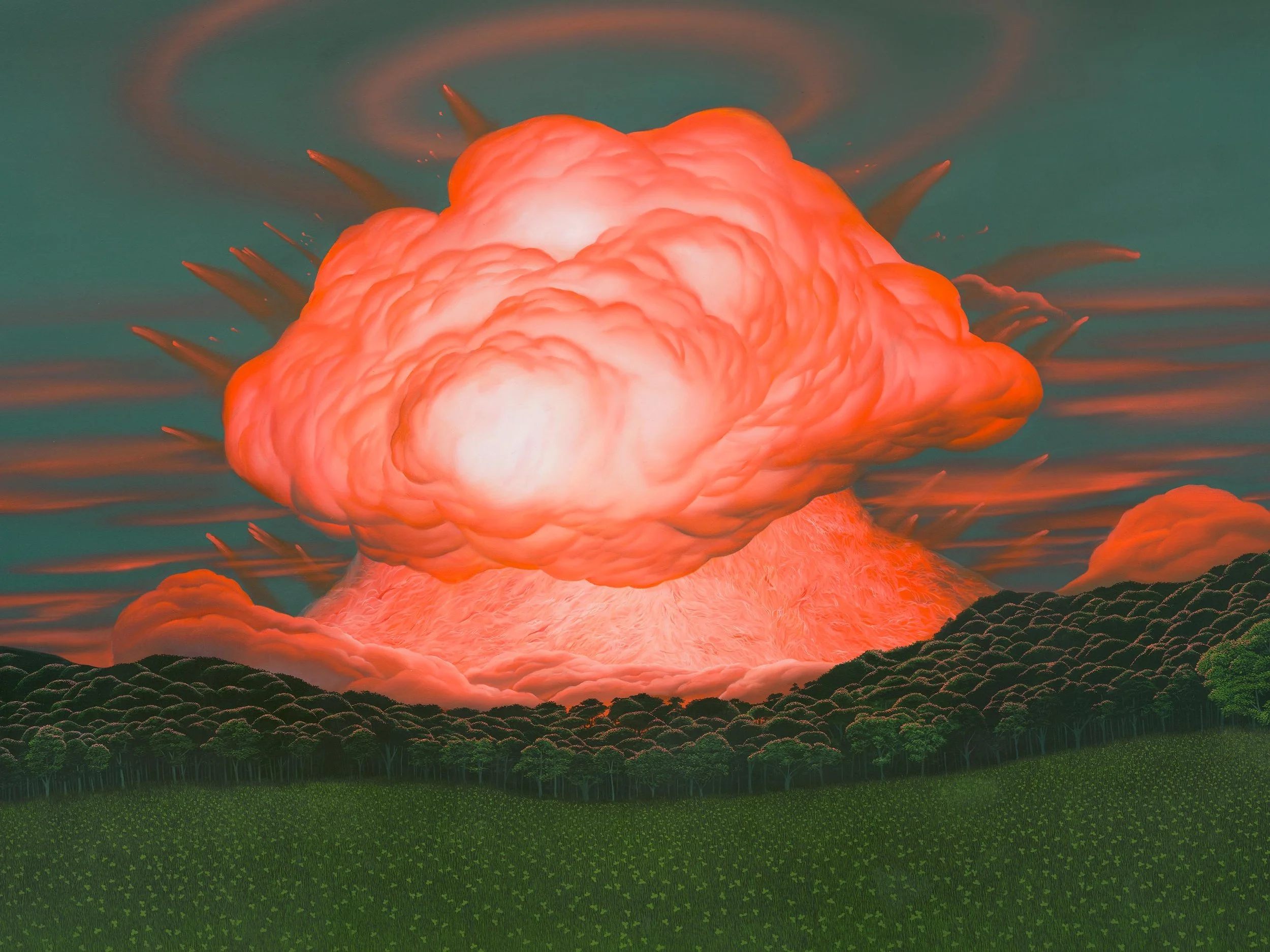 'It Was Still Far Away'
Oil on linen, 72 1/4 x 96 1/8 inches, 2024.