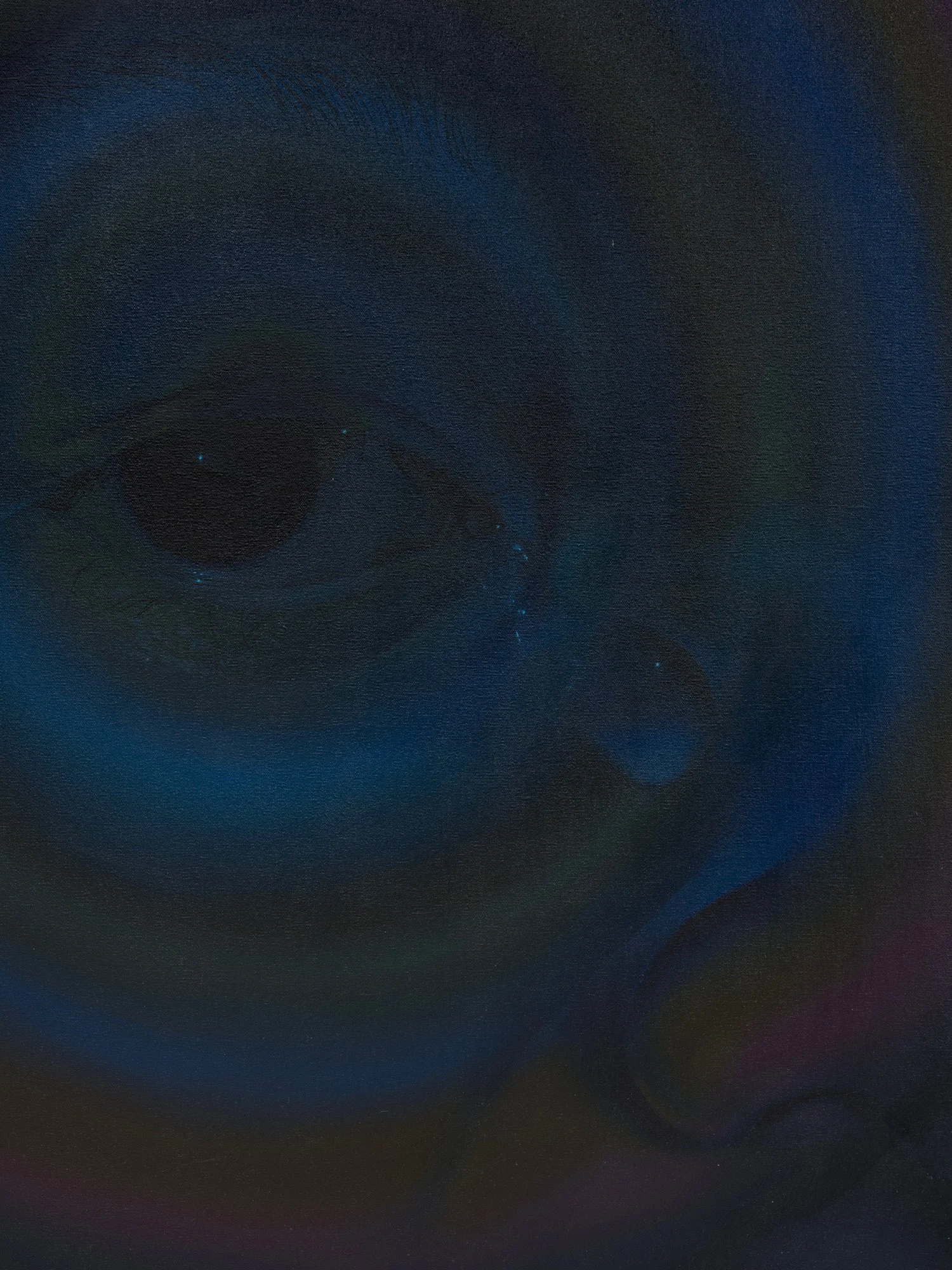 'Widow'
Oil on canvas, 60 x 60 inches, 2021.