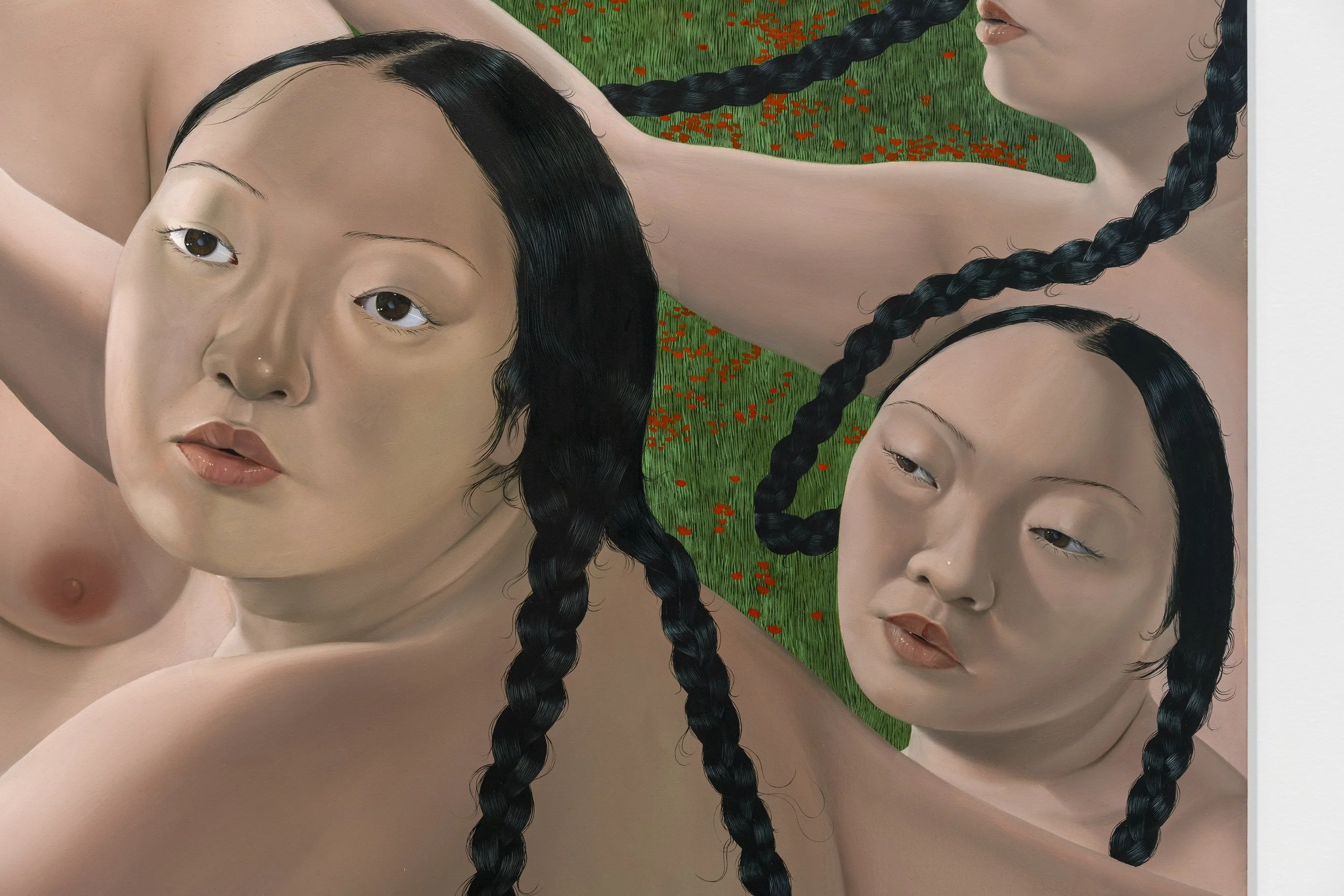 'The Knight'
Oil on linen, 72 x 78 inches, 2023.