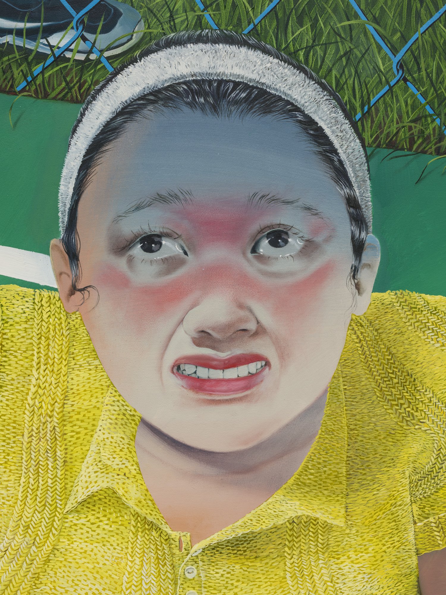 'Sore Loser'
Oil, molding paste, glass beads, and pumice on canvas, 72 x 120 inches, 2020.