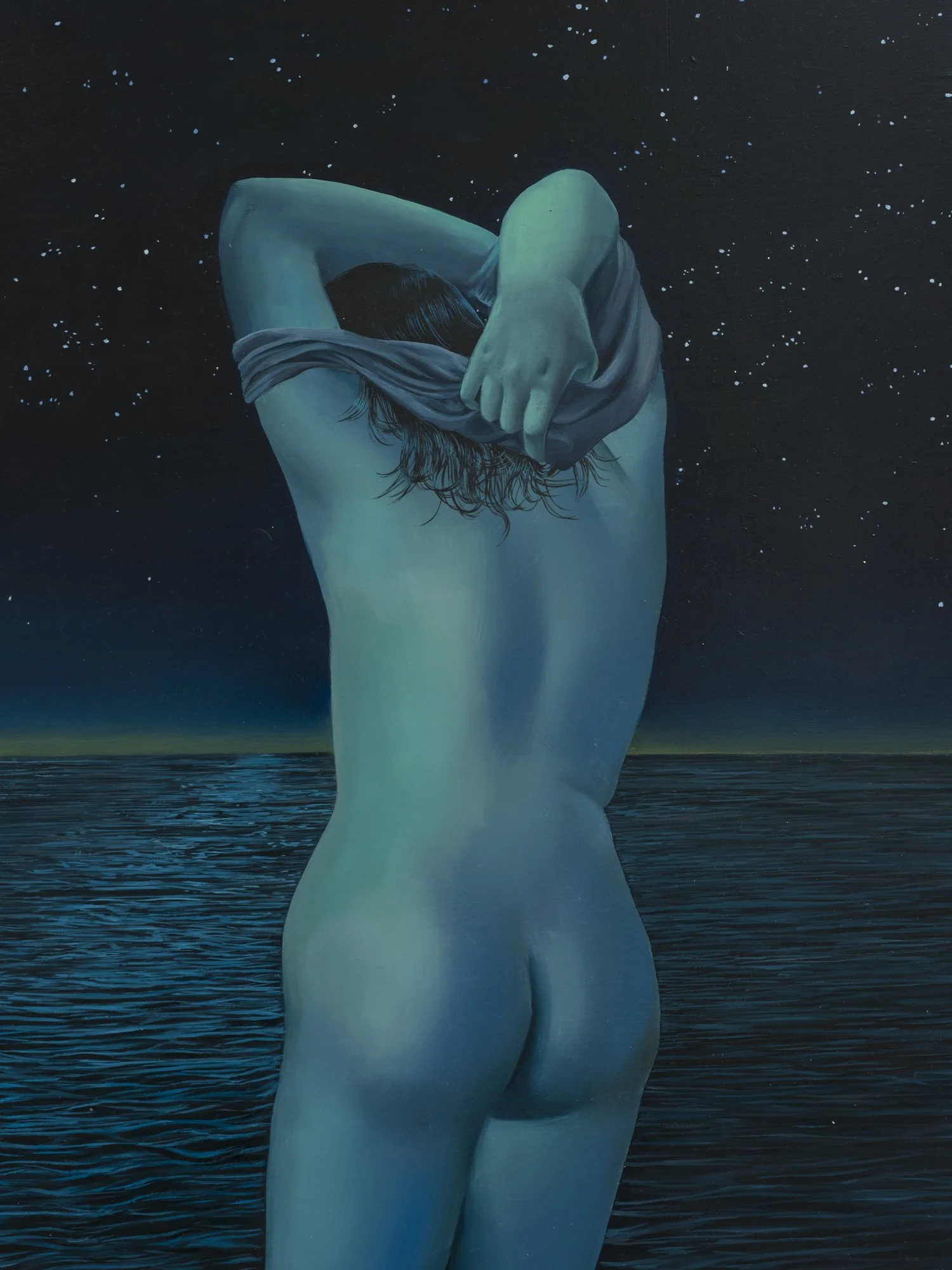 'Bonfire'
Oil on canvas, 72 x 108 inches, 2021.