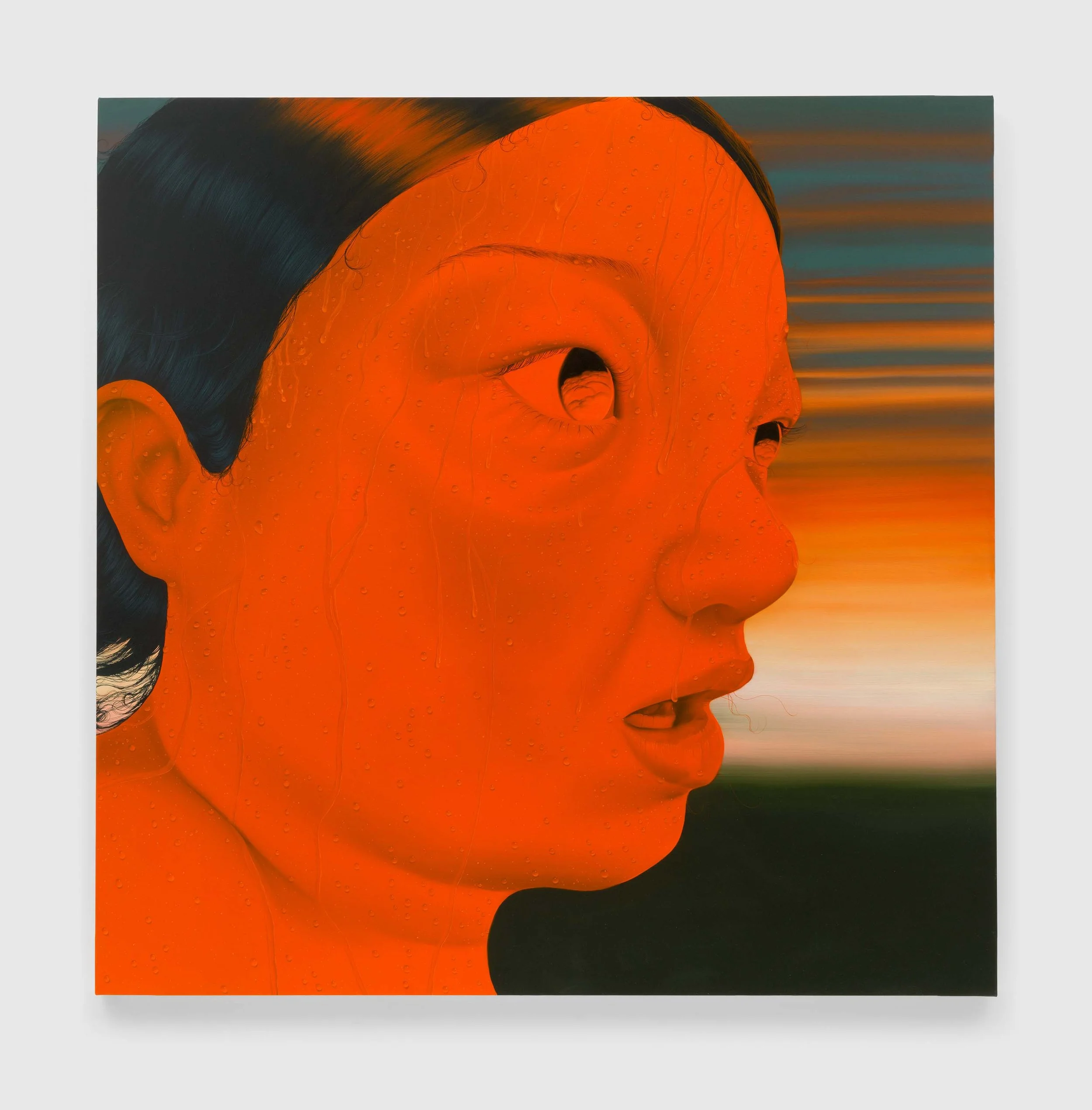 'Flame Like Blush'
Oil on linen, 60 x 60 inches, 2024.
