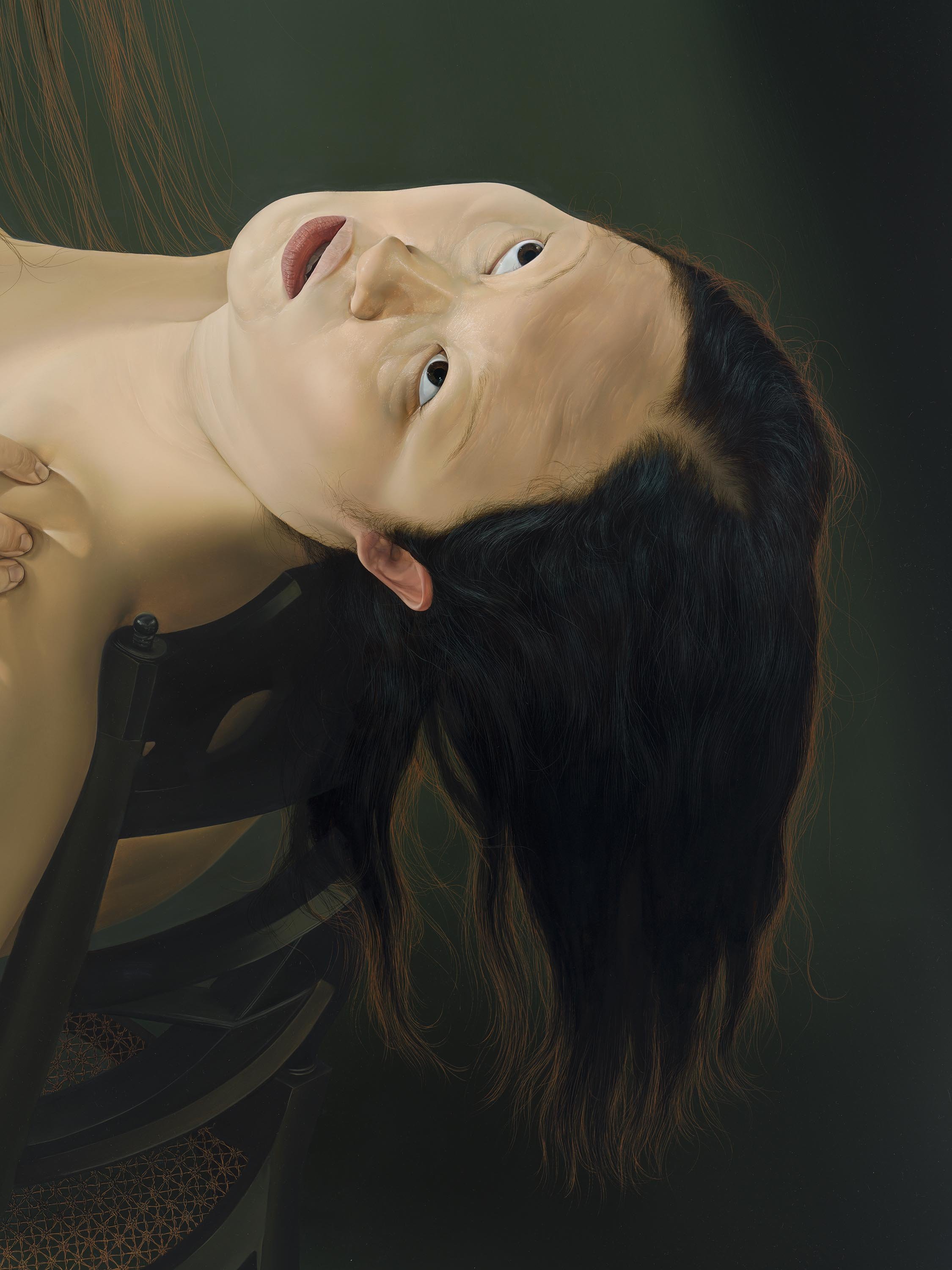 'A Visitation'
Oil on linen, 84 x 72 inches, 2025.