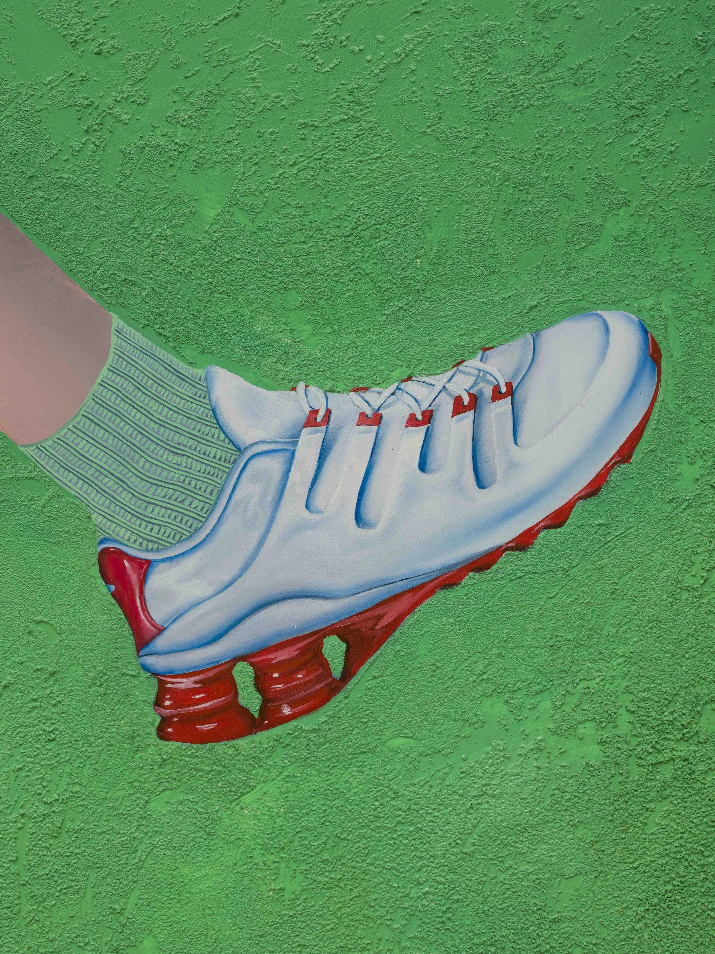 'Sore Loser'
Oil, molding paste, glass beads, and pumice on canvas, 72 x 120 inches, 2020.