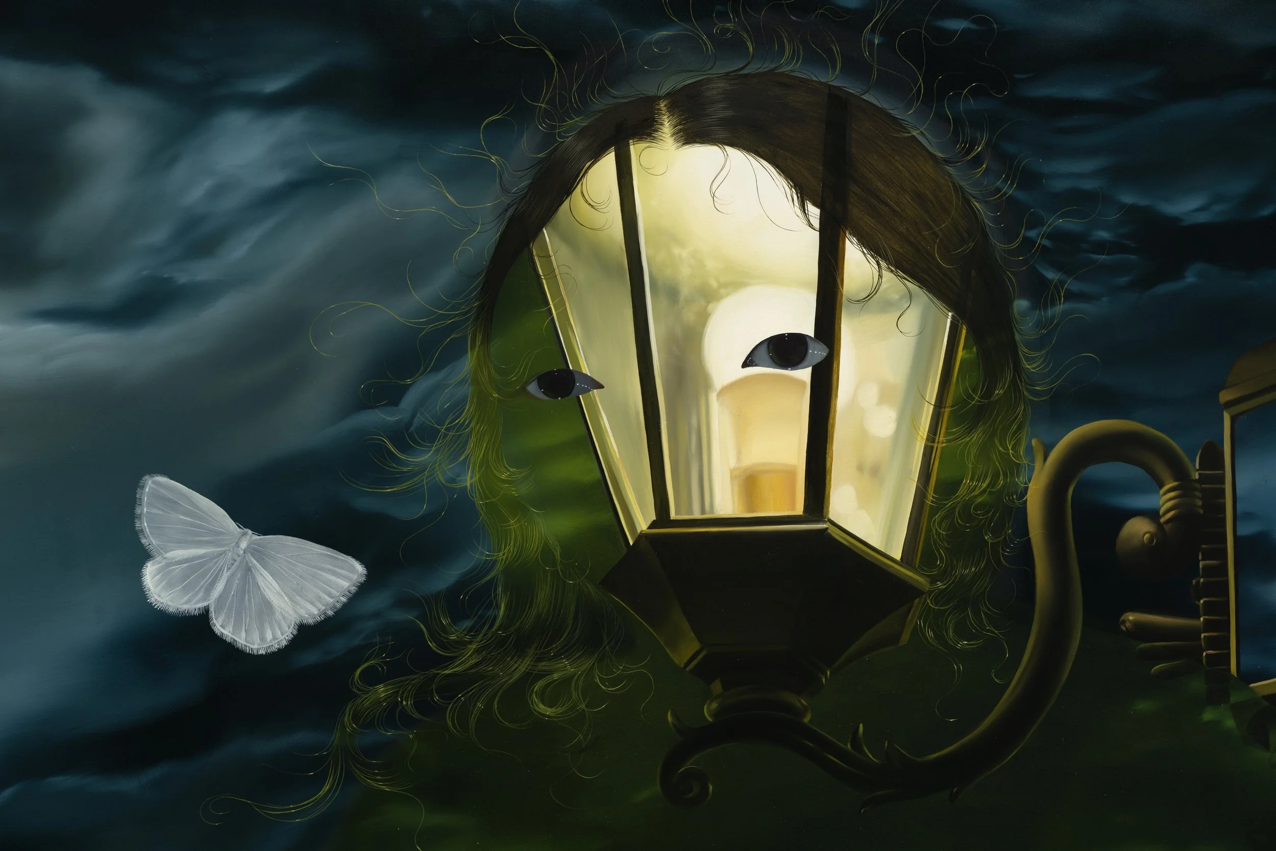 'Static'
Oil on linen, 72 x 72 inches, 2023.