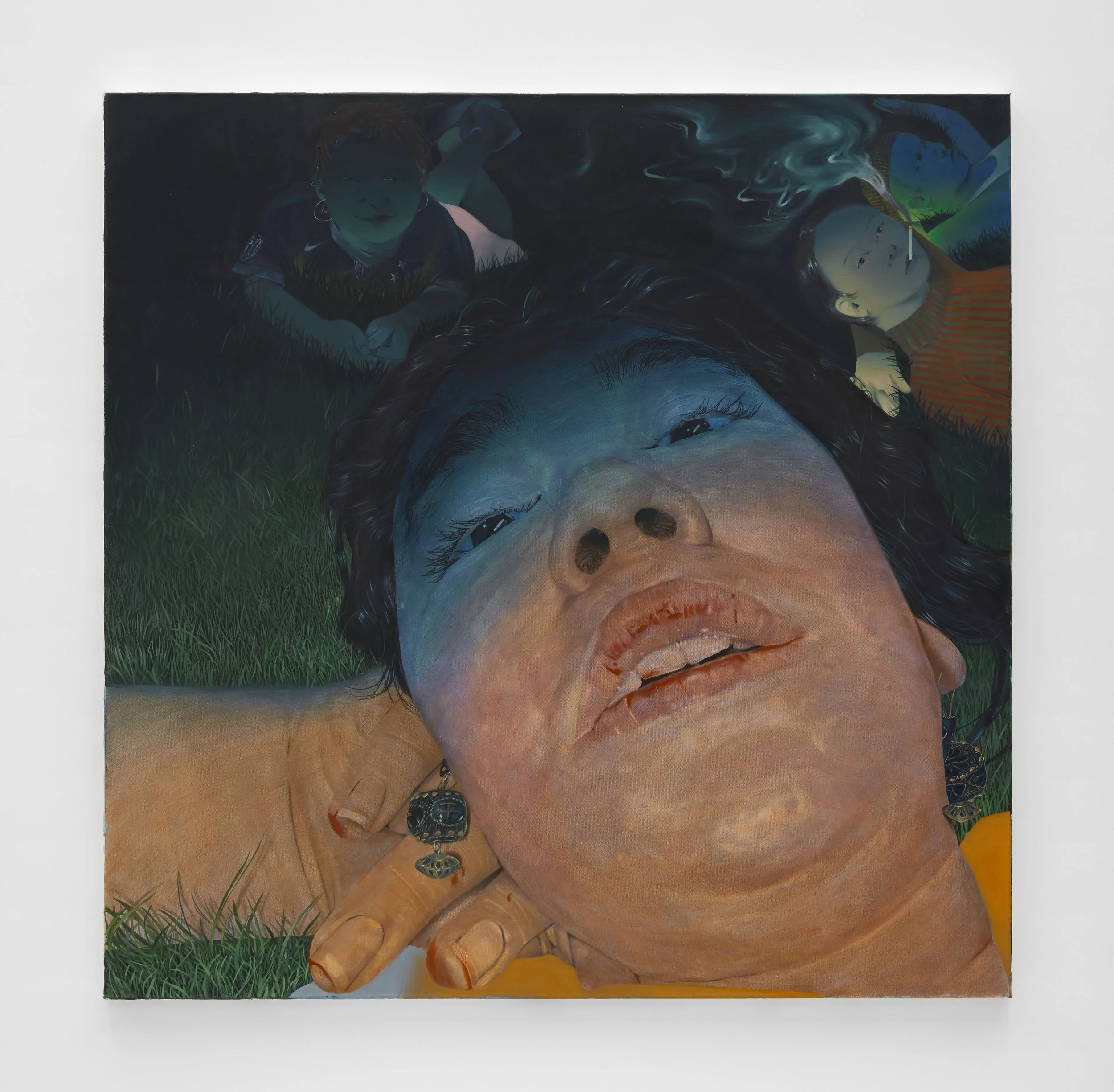 'Untitled'
Oil on canvas, 48 x 48 inches, 2019.