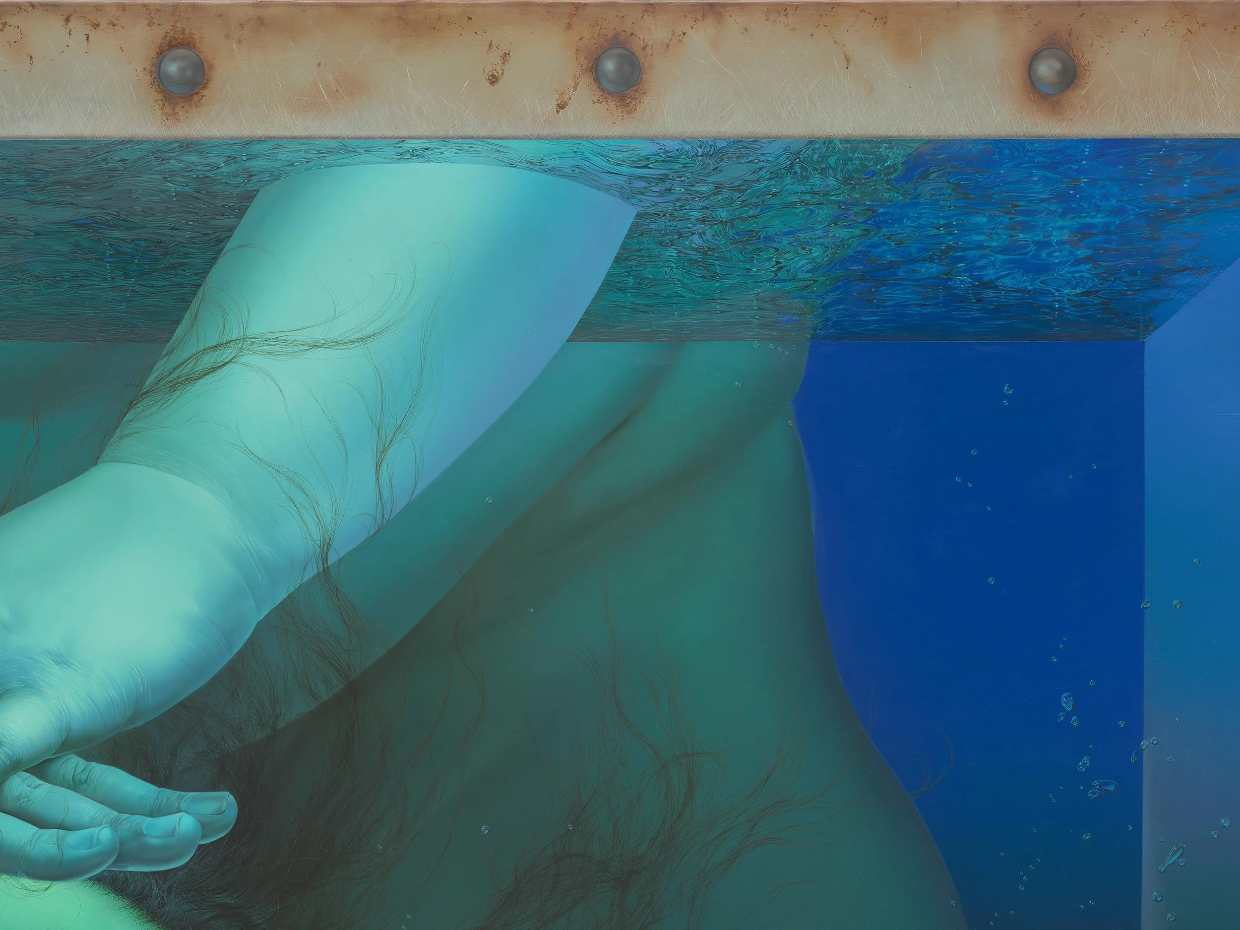 'Pruning'
Oil on linen, 84 x 72 1/4 inches, 2025. 