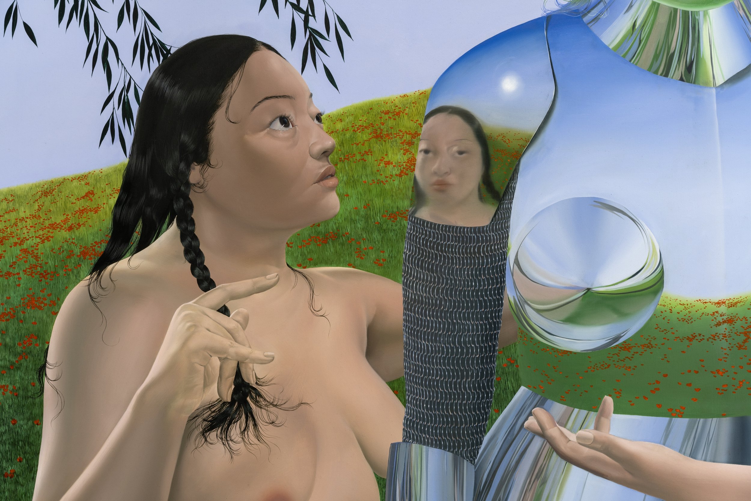 'The Knight'
Oil on linen, 72 x 78 inches, 2023.