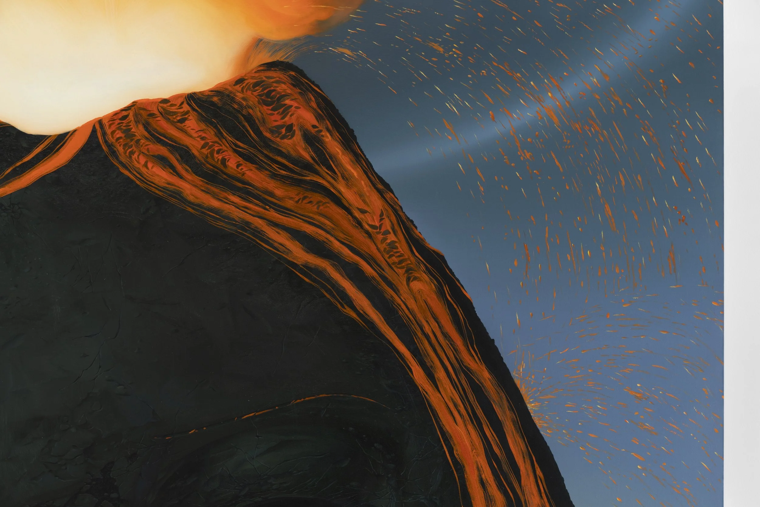 'Volcano'
Oil on linen, 96 x 72 inches, 2023.