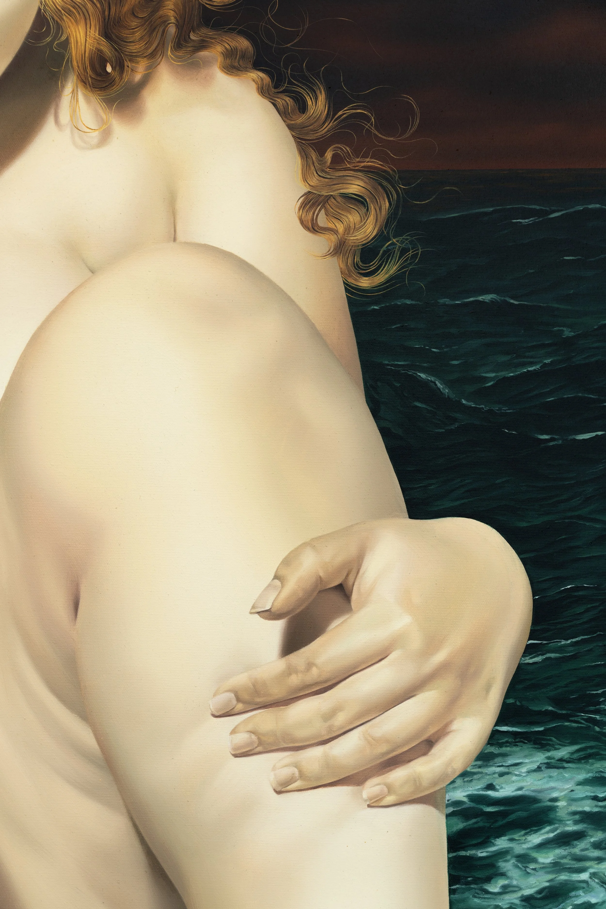 'Like Froth'
Oil on canvas, 60 x 48 inches, 2022.