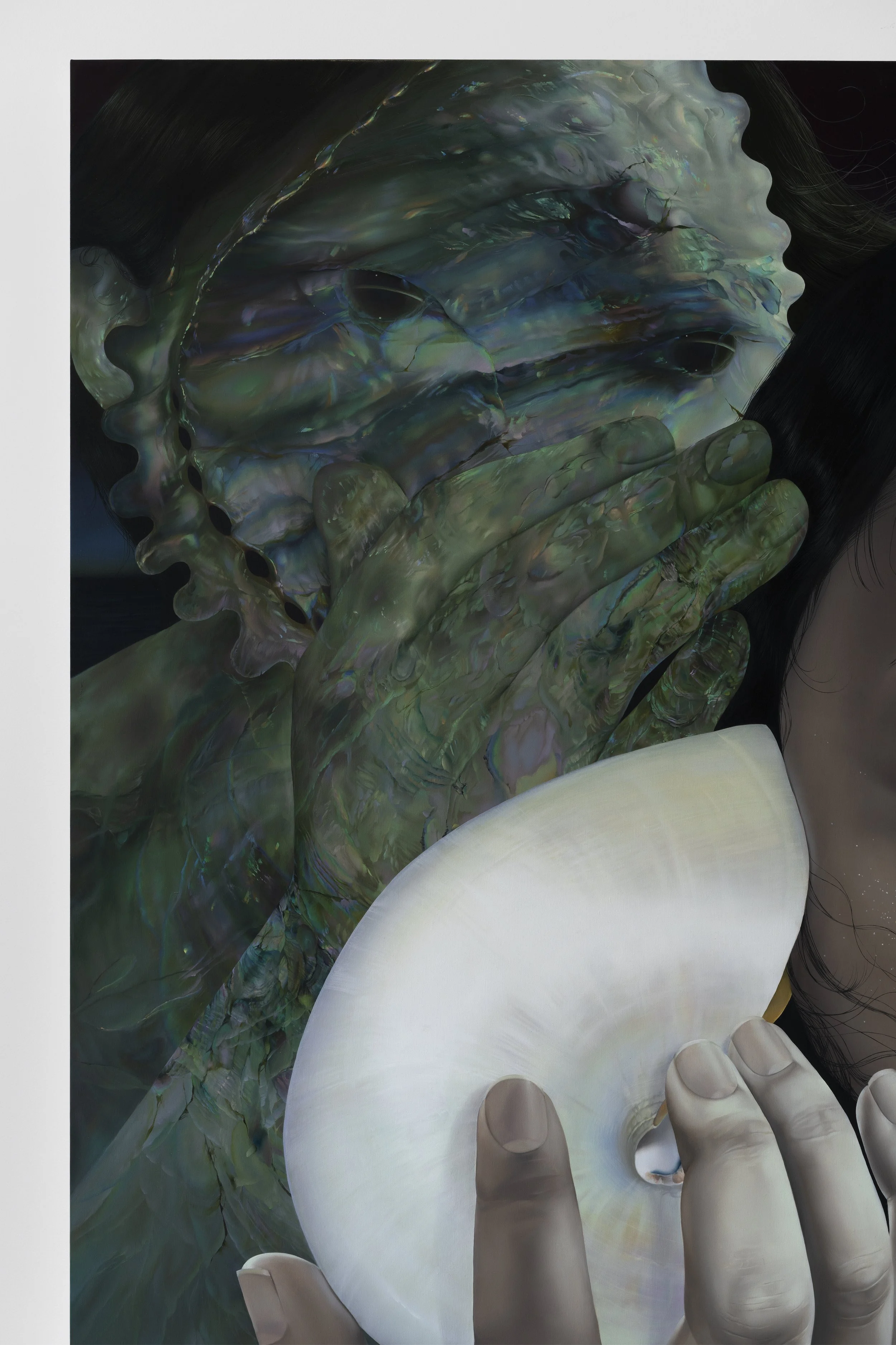 'Tell Me'
Oil on linen, 72 x 96 inches, 2023.