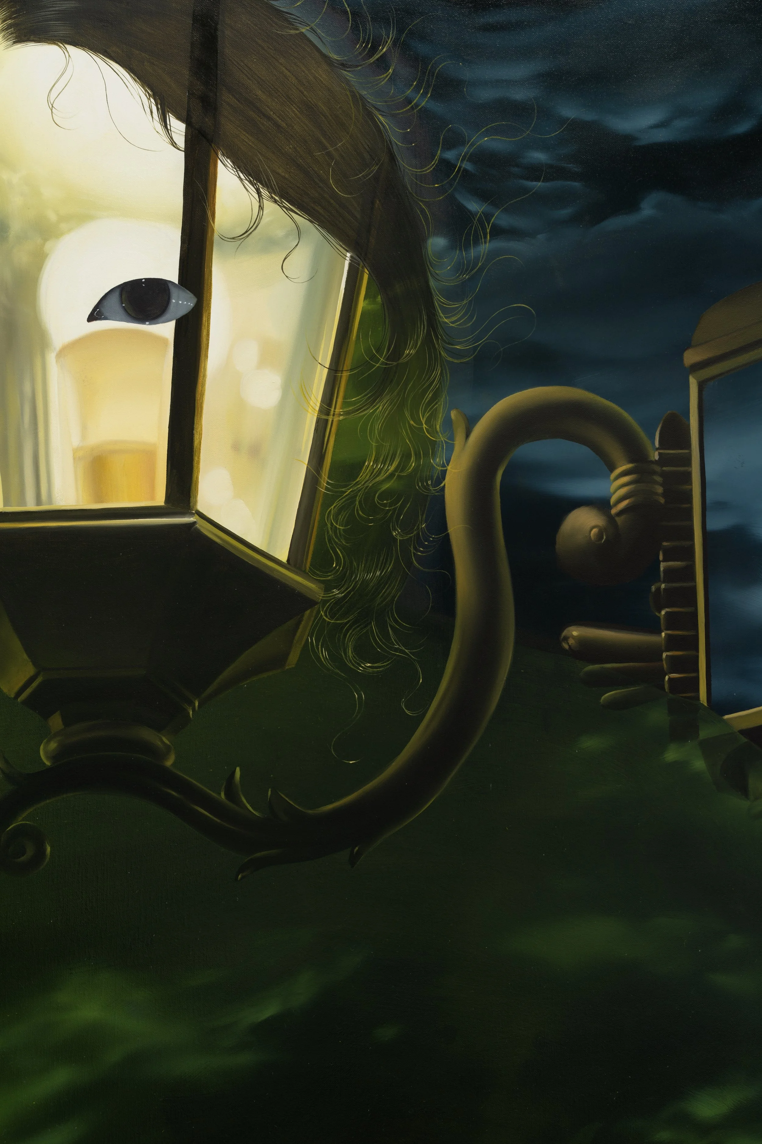 'Static'
Oil on linen, 72 x 72 inches, 2023.