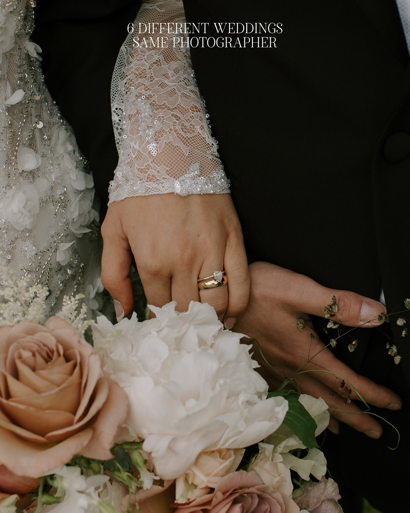 How six different weddings look through my lens

Every wedding is unique. 
Different details, different moments, the same beautiful meaning, every time. 🫶🏼