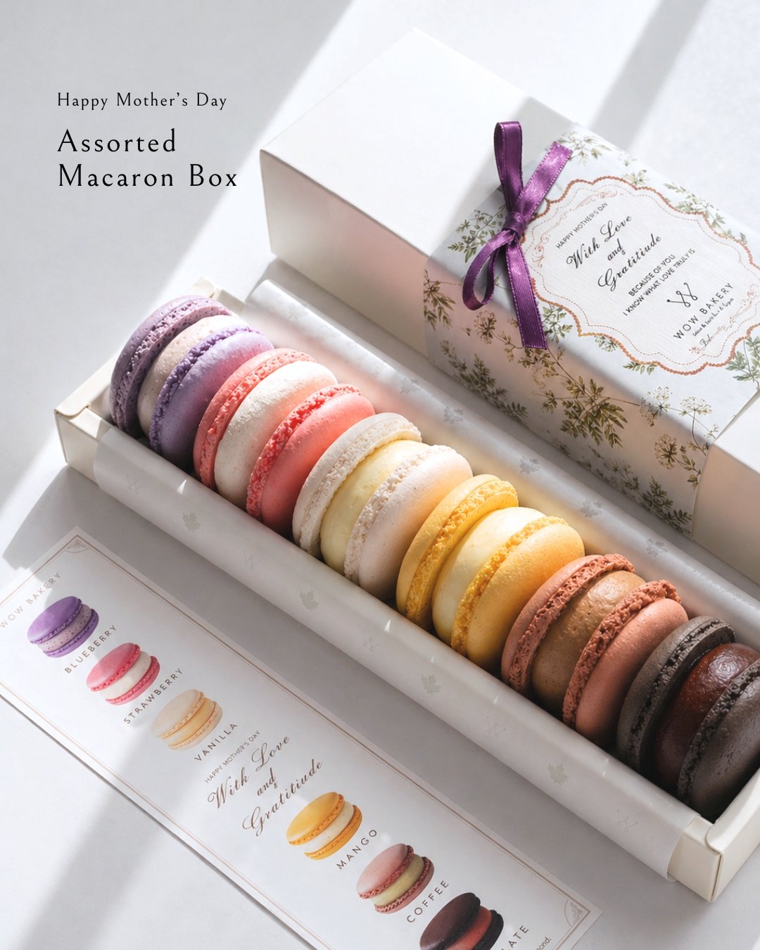 WOW BAKERY Mother's Day Assorted Macaron Box
