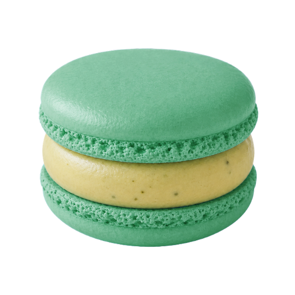 Matcha Choco Chip Macaron