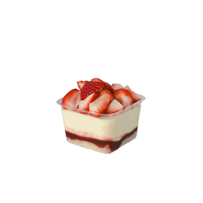 Strawberry Tiramisu Cube Cake