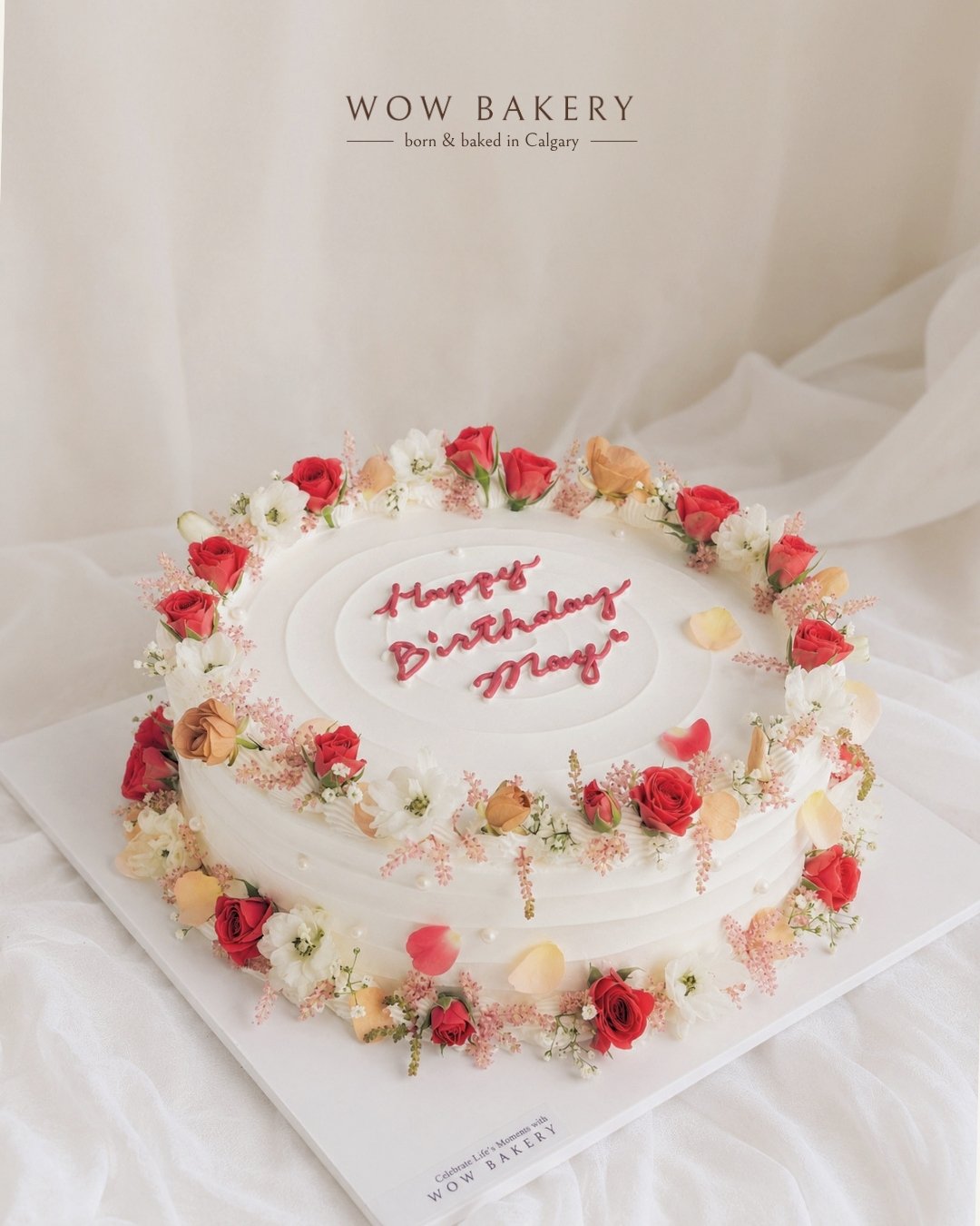WOW Bakery Calgary custom cakes, special occasion cakes, wedding cakes, birthday cakes, celebration cakes, and event cakes in Calgary, Alberta, Canada.