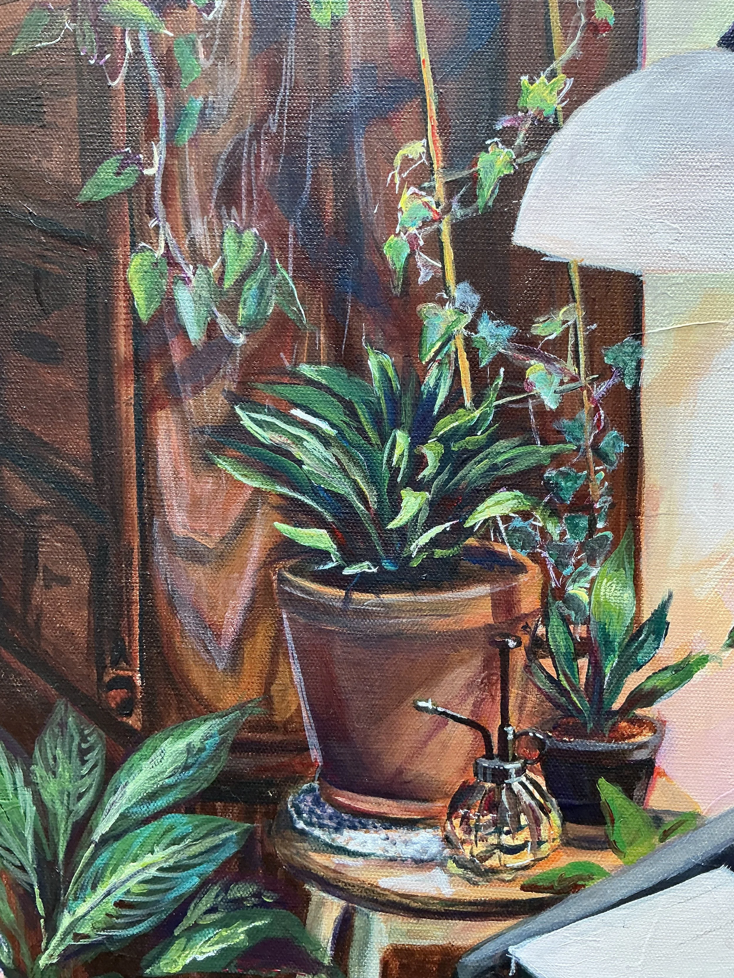 Détail d'une étude, acrylique sur toile, 2023.