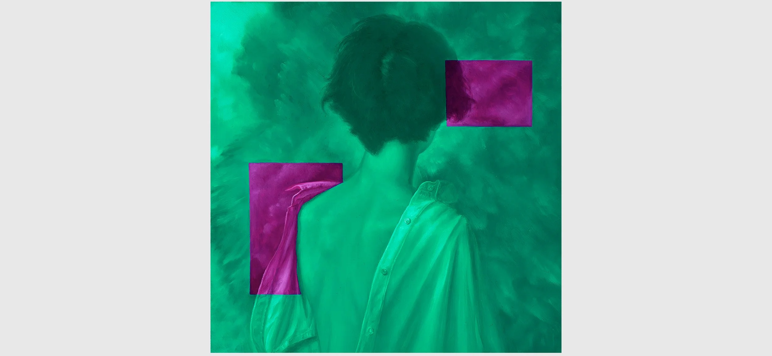 Delere - oil on panel, 24 x 24 inches