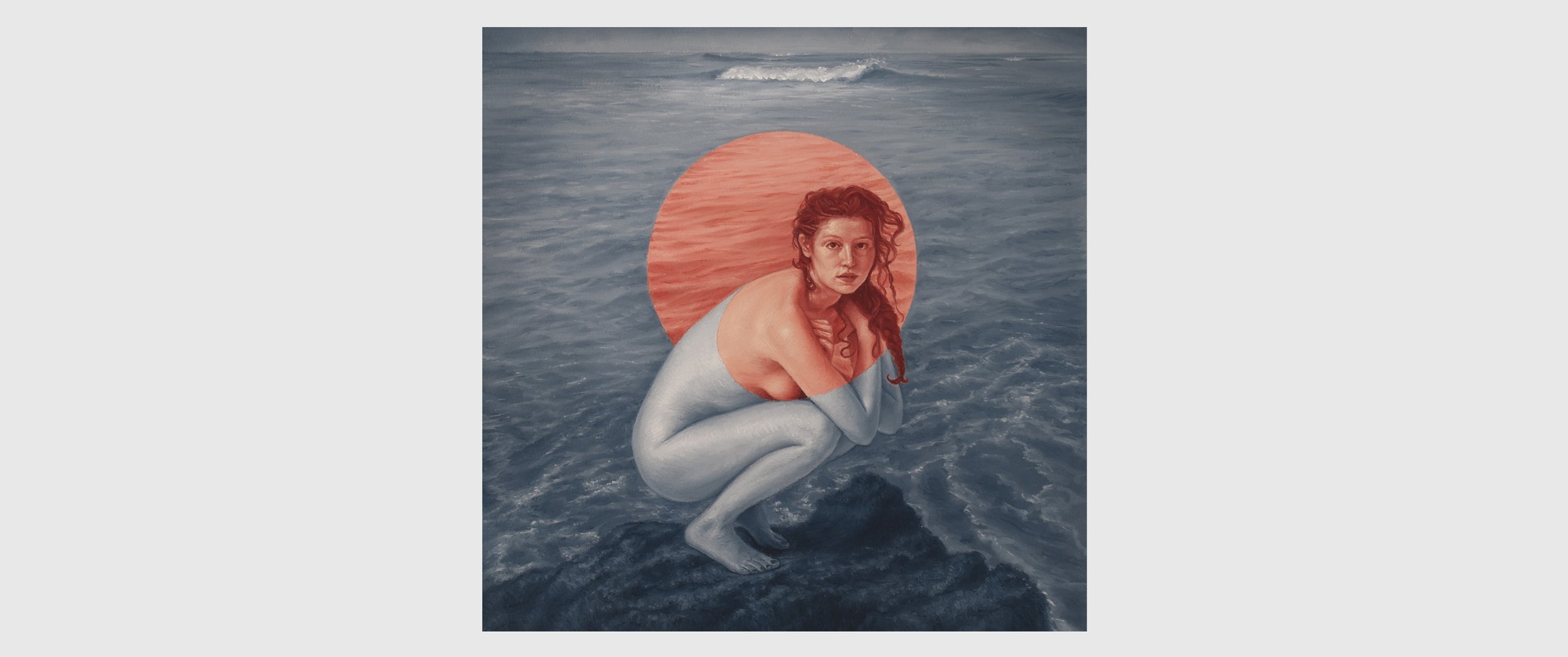 Imminea - oil on Arches paper mounted to panel, 12 x 12 inches