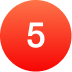 Red circular badge with white number 5 in the center.