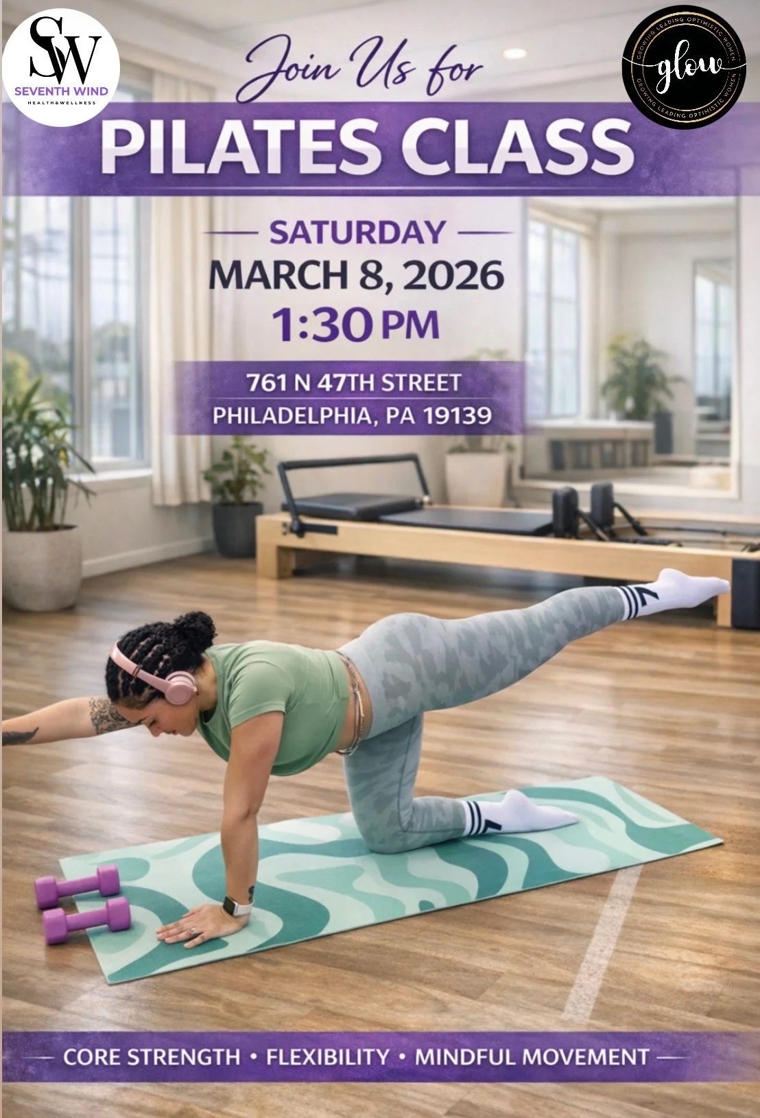 Glow & Flow: A Pilates Experience