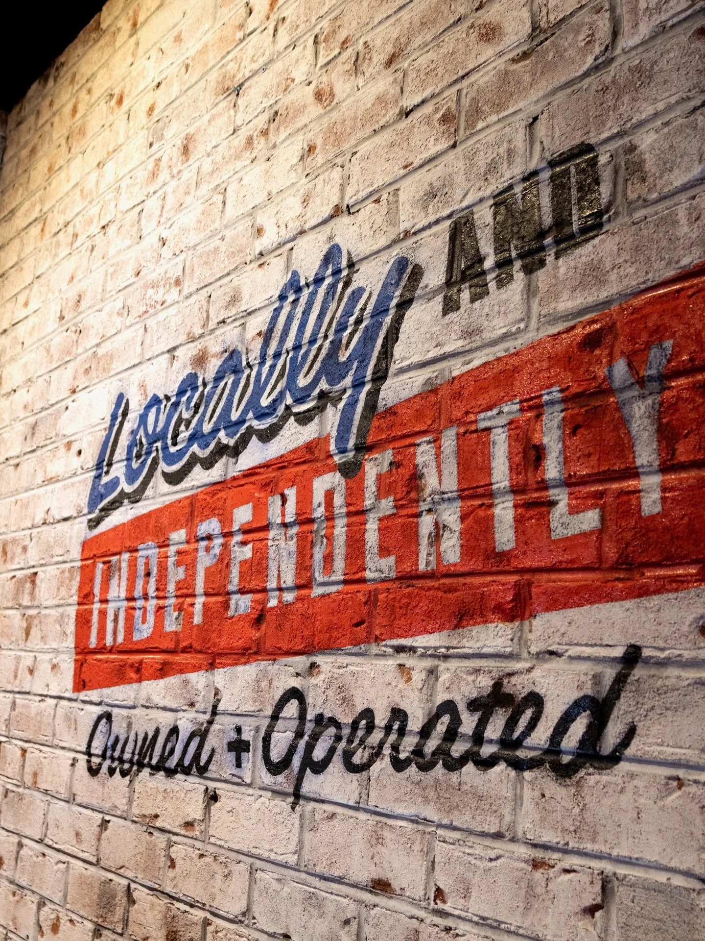 You might just see this is a little decor, but it means a whole lot to us. Proud to be locally owned and independently operated and we appreciate your continued support in showing up for us! ✌️ 💛