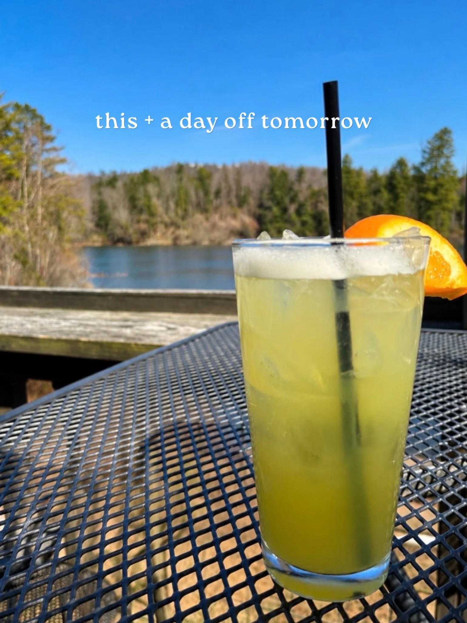 Three day weekends mean an extra cocktail by the lake. ☀️